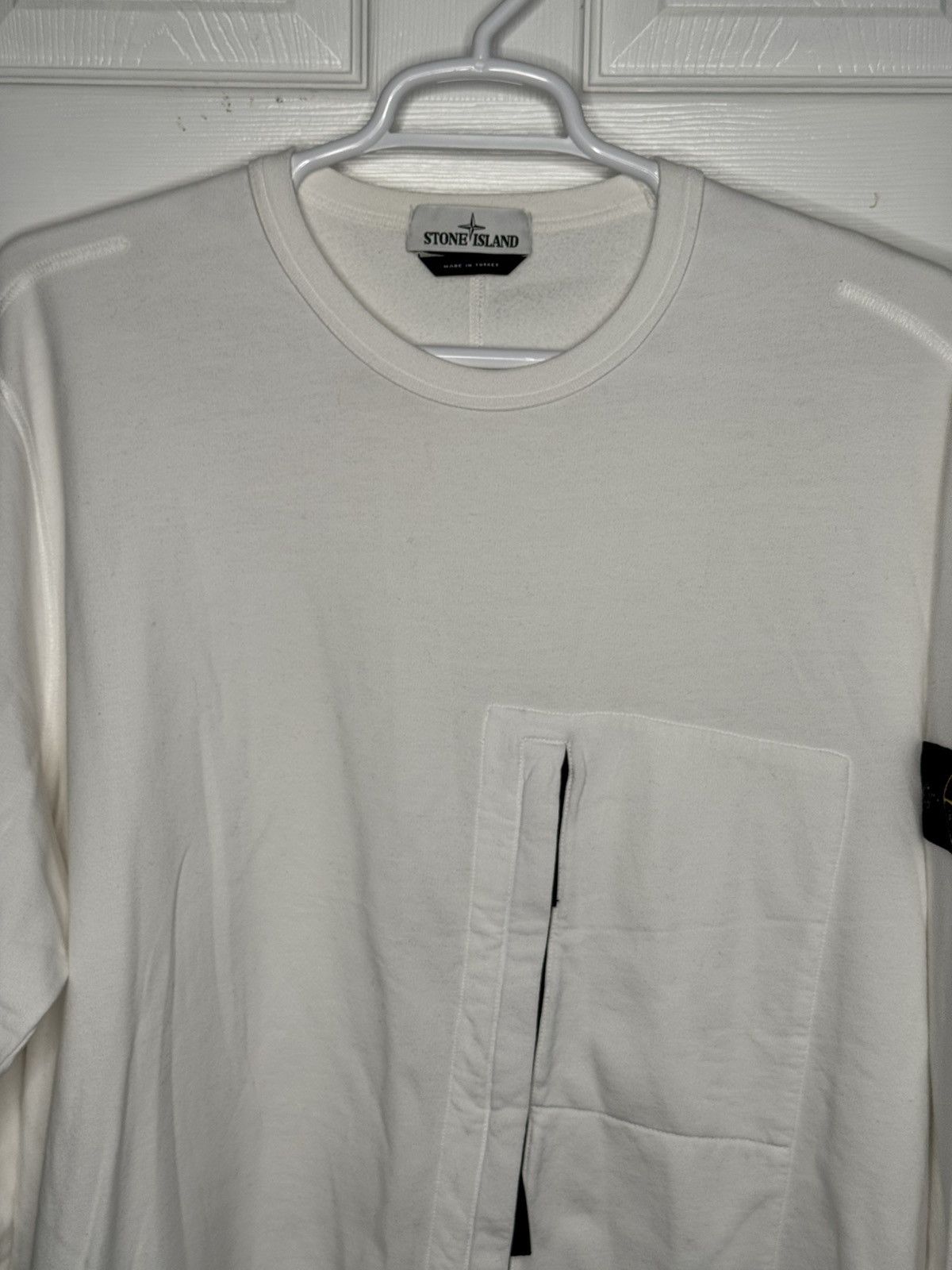 Stone Island Stone Island Sweater Cotton Sweater w/ Pocket & Drawstring Size US XXL / EU 58 / 5 - 3 Thumbnail