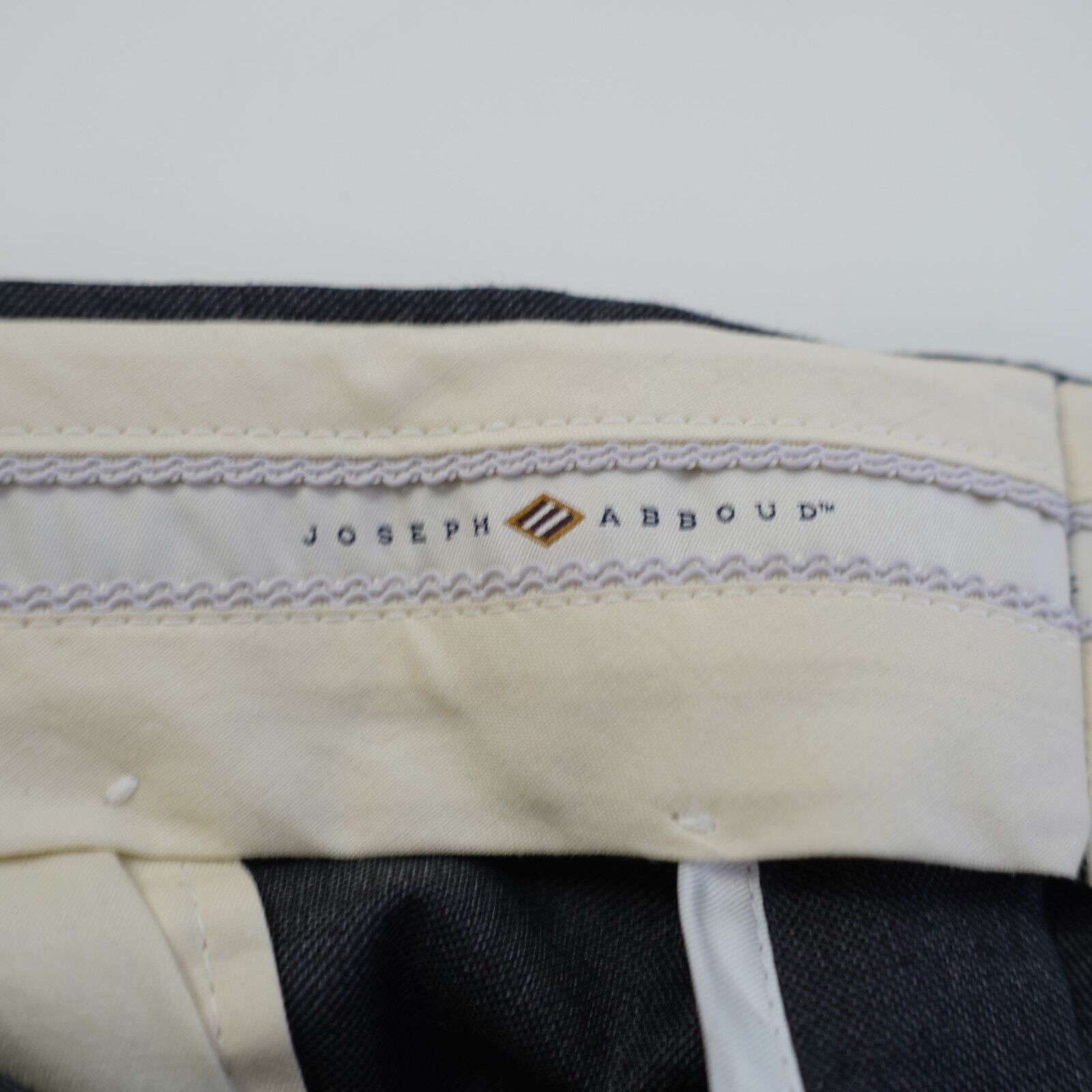 Joseph Abboud Joseph Abboud Gray Wool Flat Front Mid Rise Dress Pants 36/2 Size 36R - 5 Thumbnail