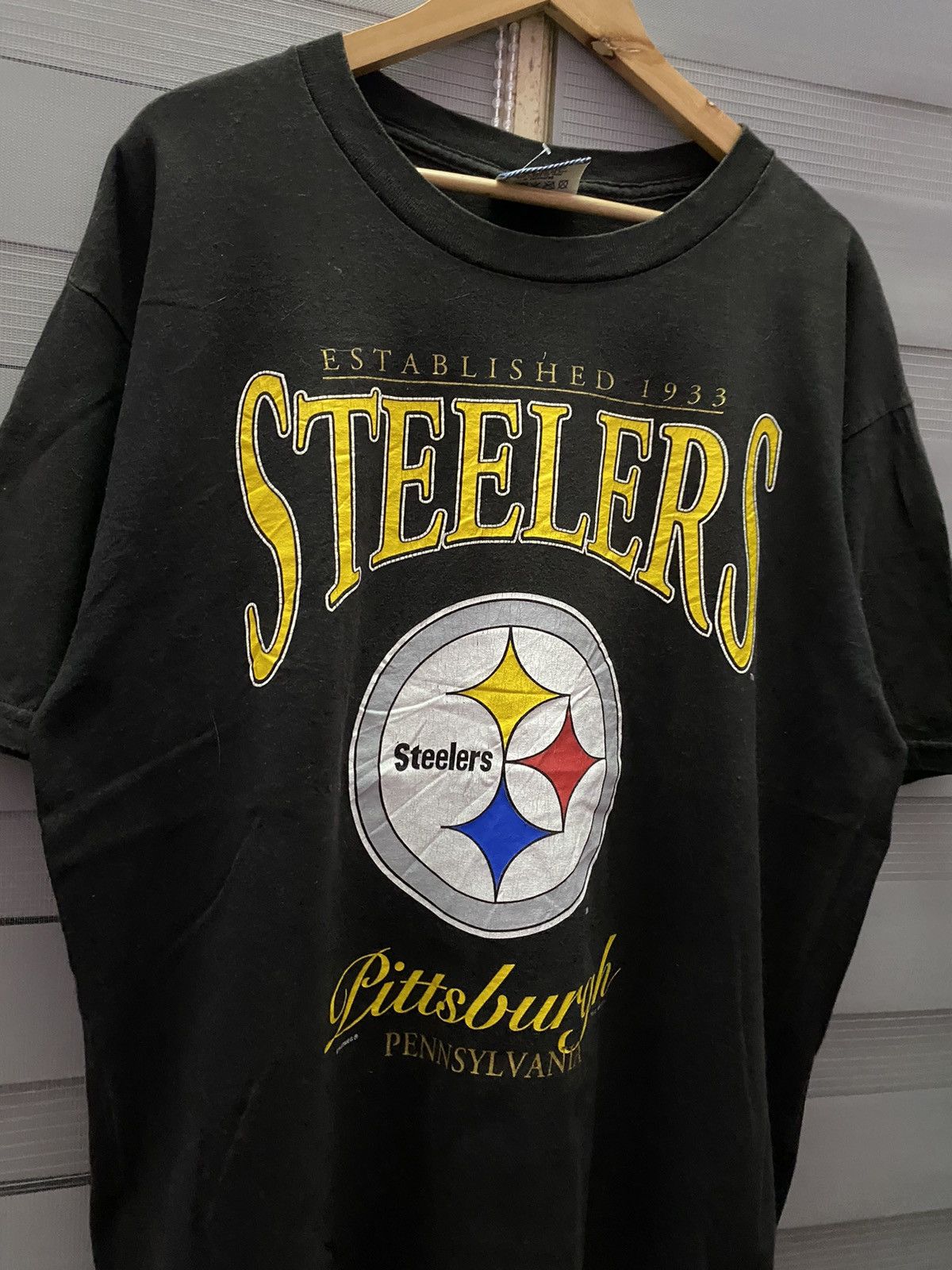 NFL Vintage 1996 NFL Pittburgh Steelers Pennsylvania Football Size US L / EU 52-54 / 3 - 2 Thumbnail