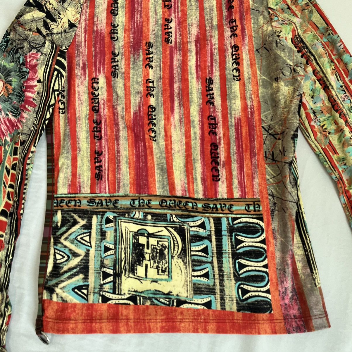 Jean Paul Gaultier JPG•SAVE THE QUEEN CROP LONGSELEEVE Size S / US 4 / IT 40 - 8 Thumbnail