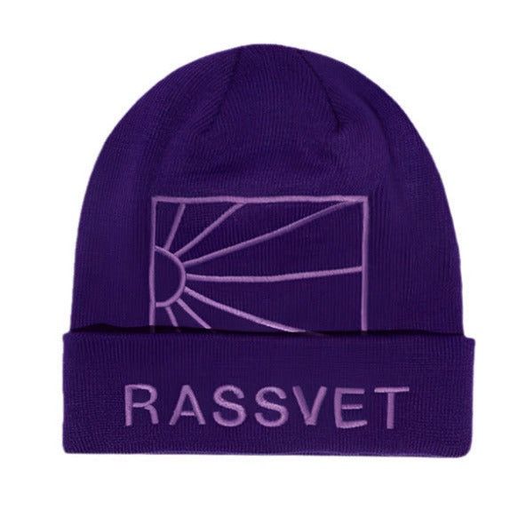 Other Rassvet Logo Purple Beanie Size ONE SIZE - 1 Thumbnail