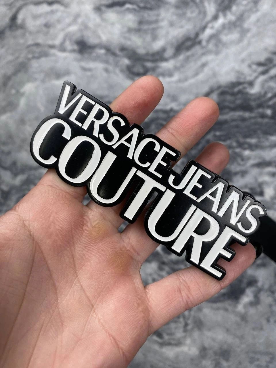 Versace Versace Jeans Couture Big Logo Belt Men Size ONE SIZE - 2 Thumbnail