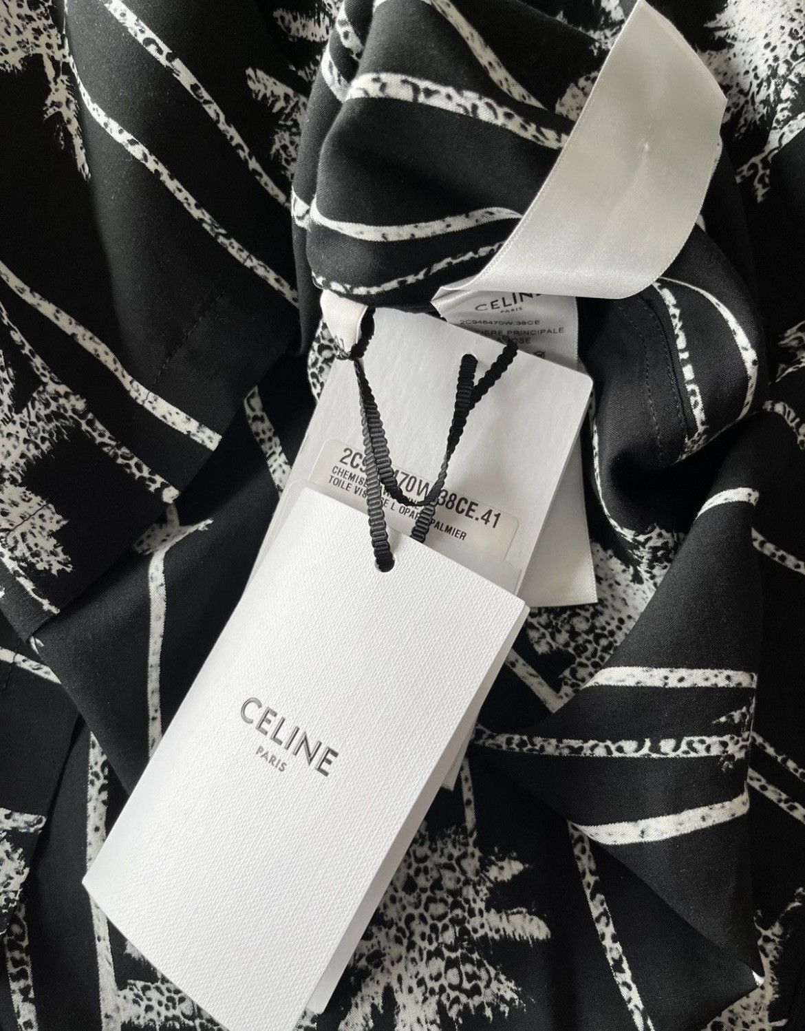 Celine × Hedi Slimane Celine by Hedi Slimane Palm Tree Shirt Brand New Size US XL / EU 56 / 4 - 13 Thumbnail