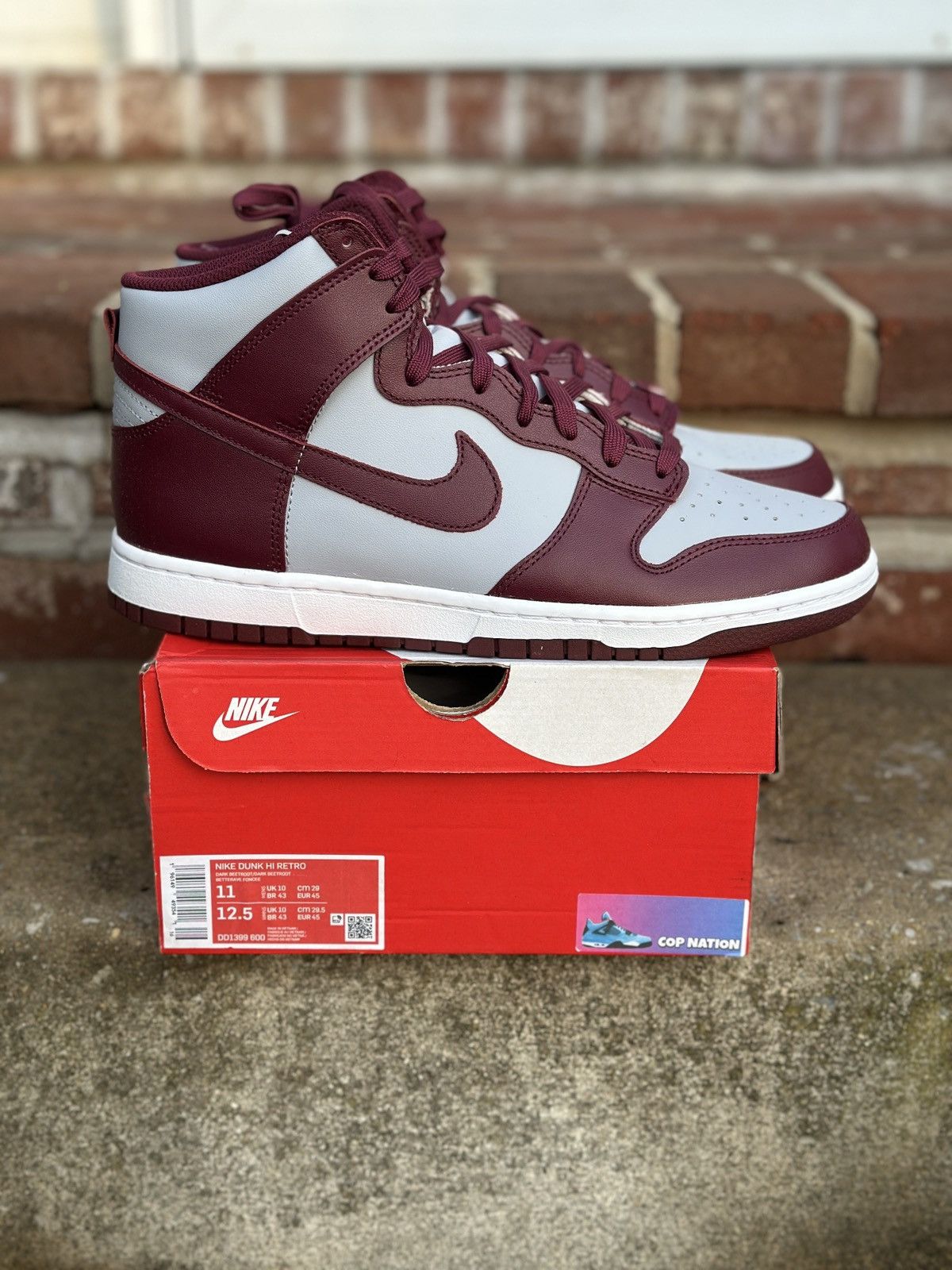 Nike Nike Dunk High Beetroot (11M) Size US 11 / EU 44 - 1 Thumbnail