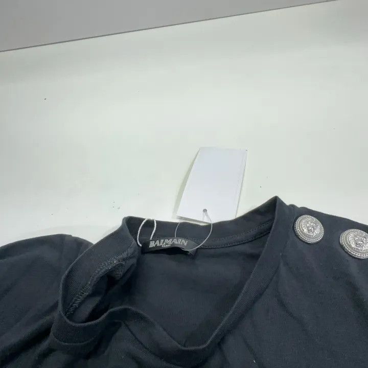 Balmain Balmain Black Short Sleeve Logo T-Shirt -2507 Size US S / EU 44-46 / 1 - 5 Thumbnail