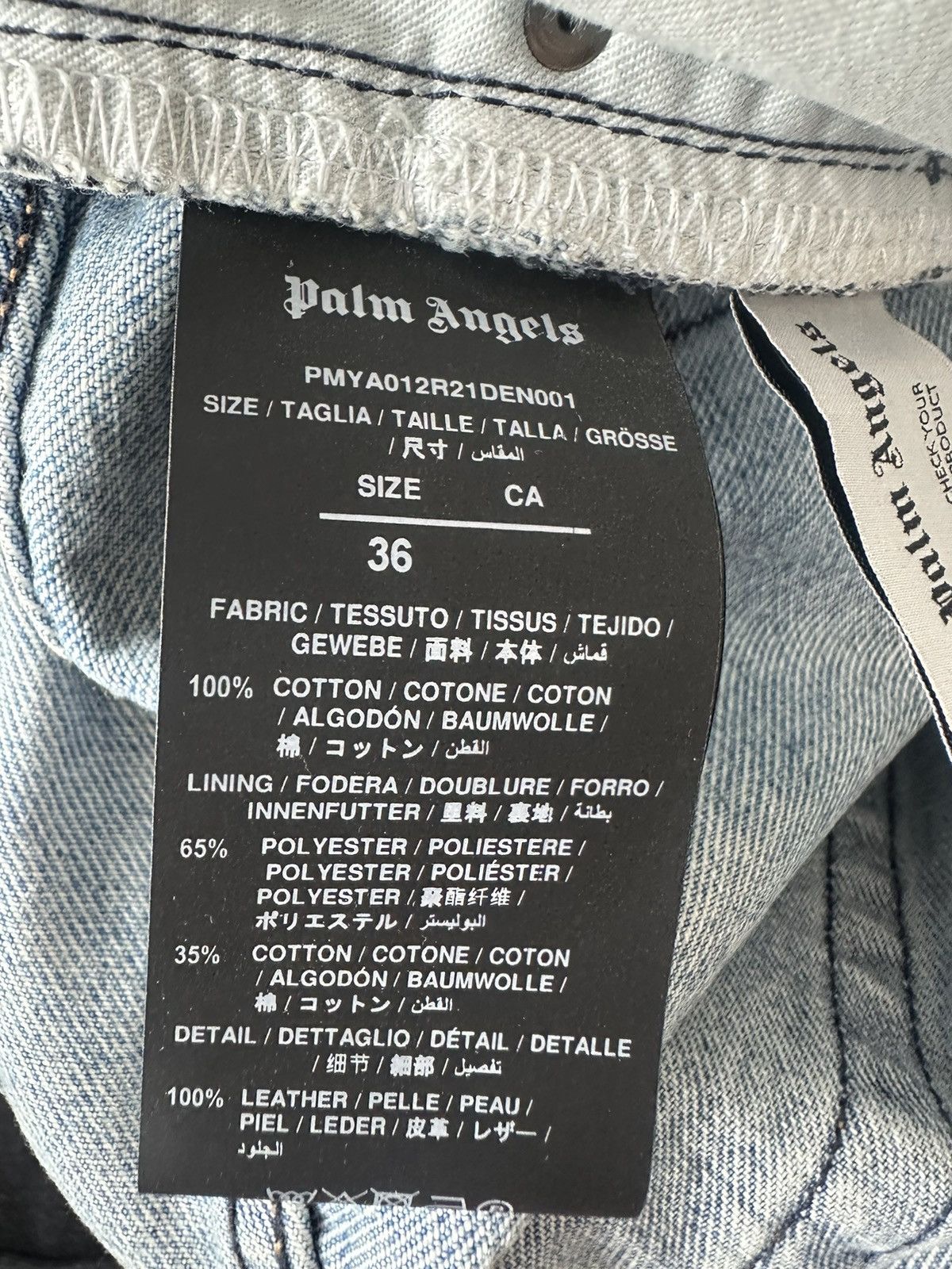 Palm Angels Palm Angels Logo Jeans Size US 36 / EU 52 - 4 Thumbnail