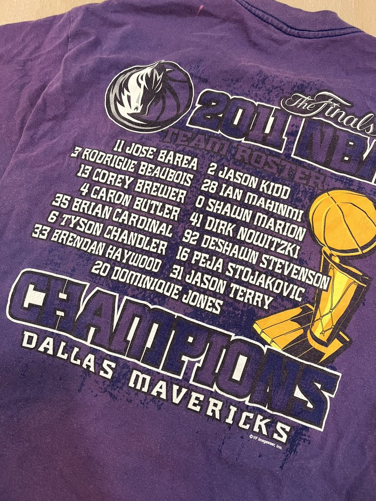 NBA Dallas Mavericks Bleached Championship Tee Size US M / EU 48-50 / 2 - 4 Thumbnail