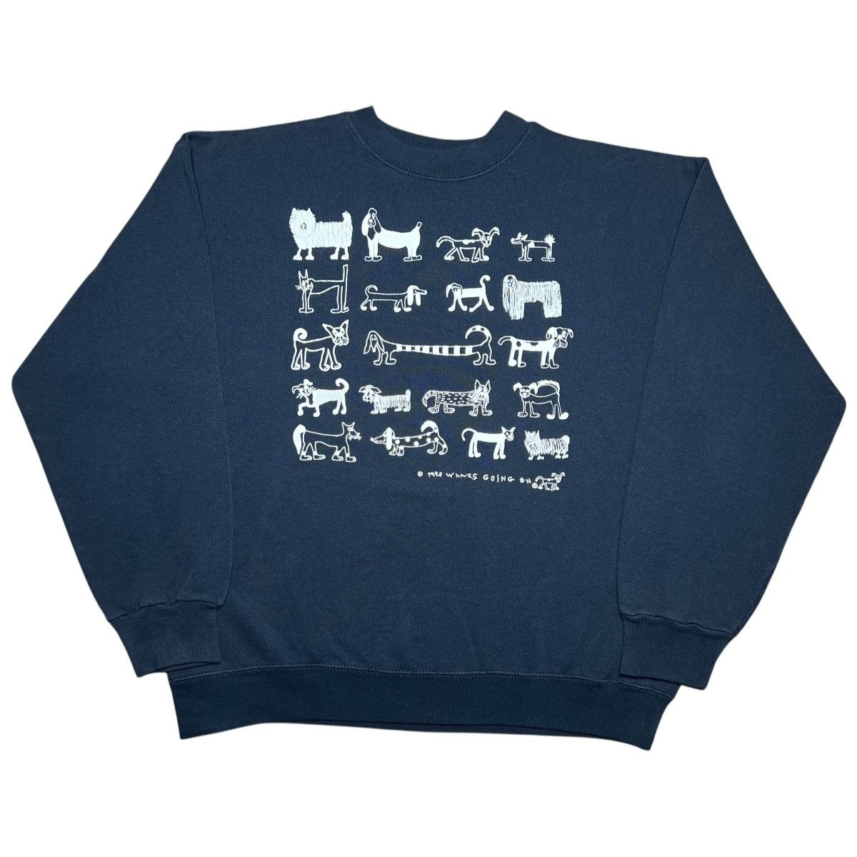 Other Vintage 1992 Different Dog Breeds What’s Going On Sweatshirt Size US L / EU 52-54 / 3 - 1 Thumbnail