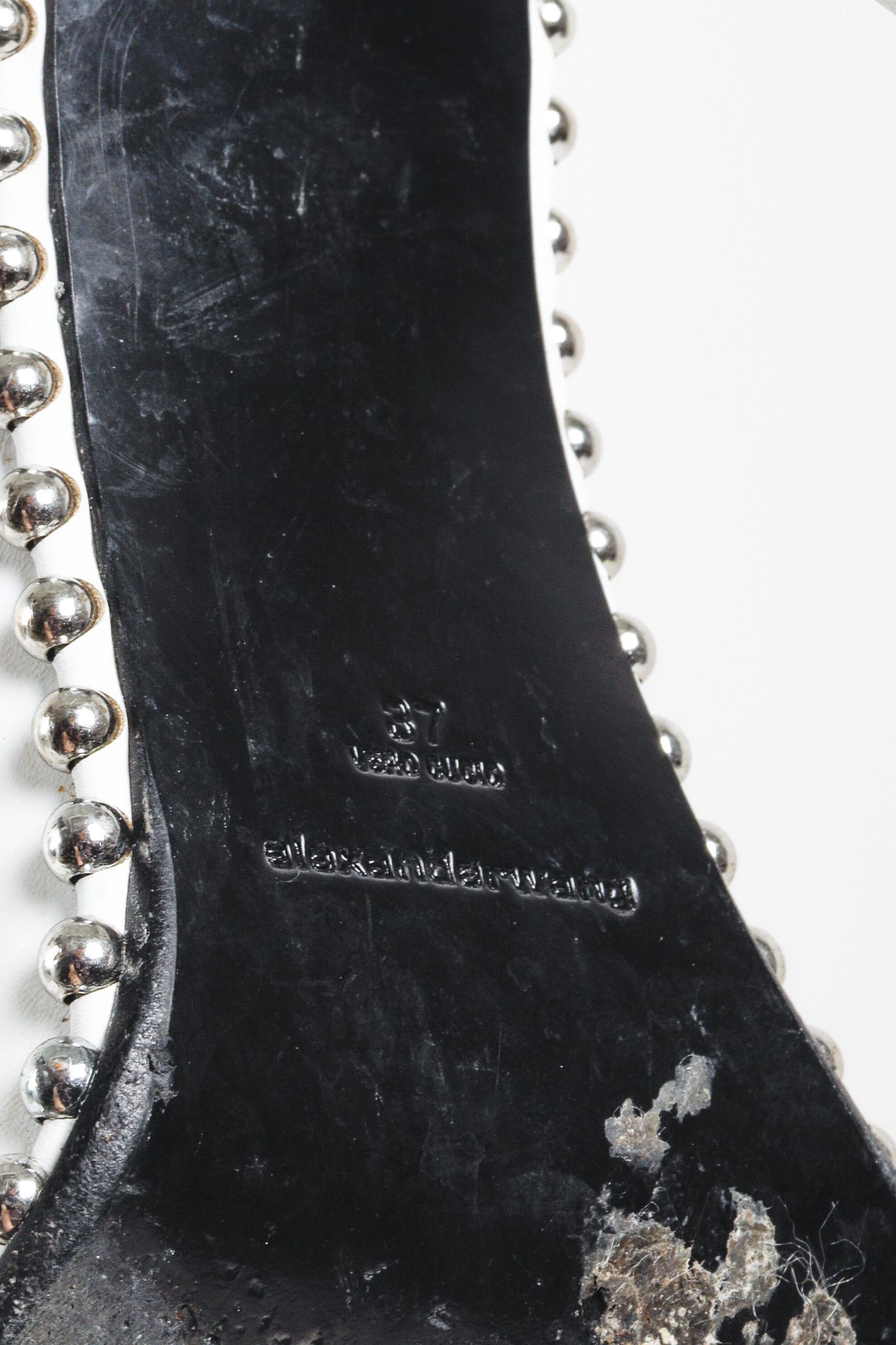 Alexander Wang Alexander Wang White Rie Studded Heels Size US 6.5 / IT 36.5 - 5 Thumbnail