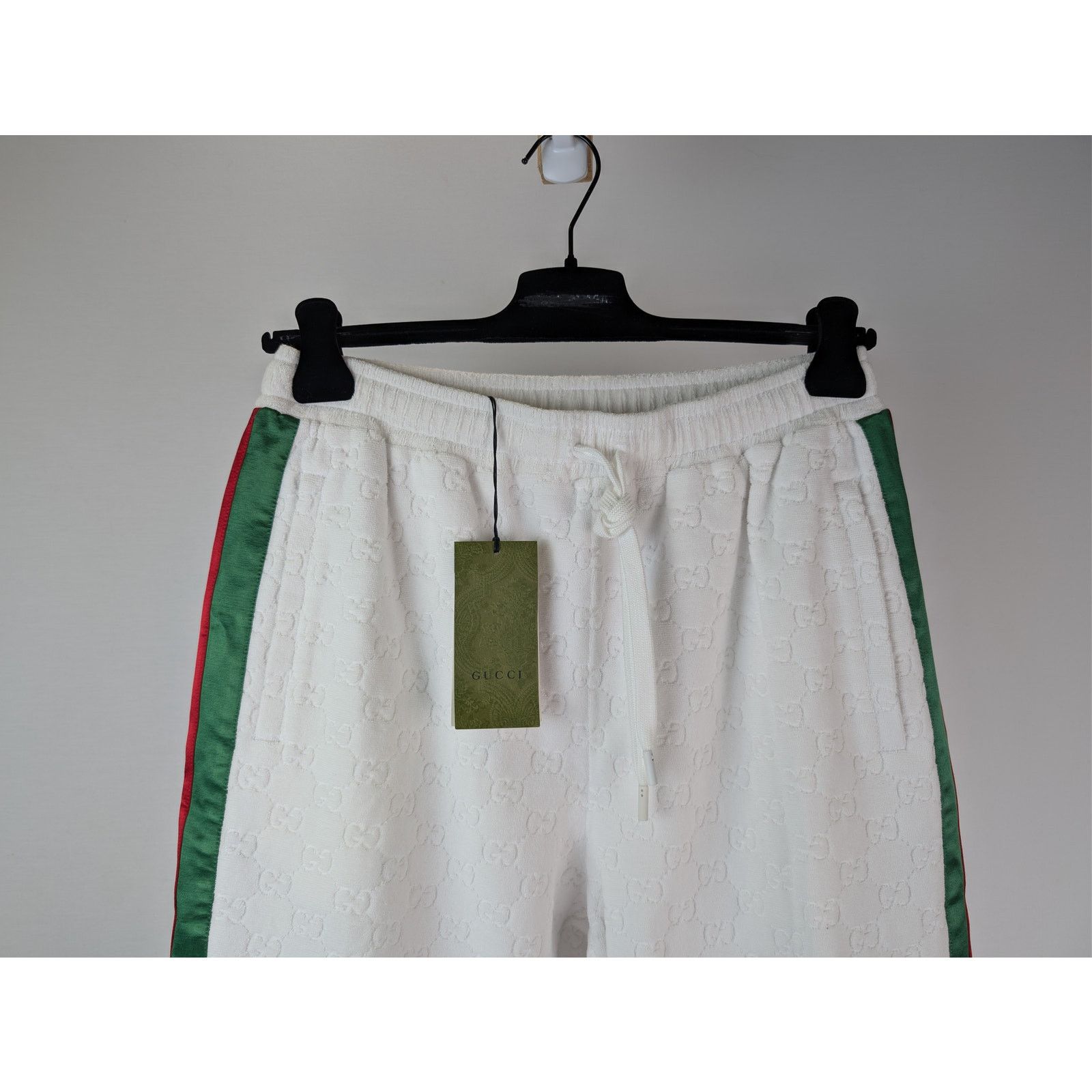 Gucci o1rshd1 GG Cotton Terry Cloth Jogging Pants in White Size US 32 / EU 48 - 3 Thumbnail