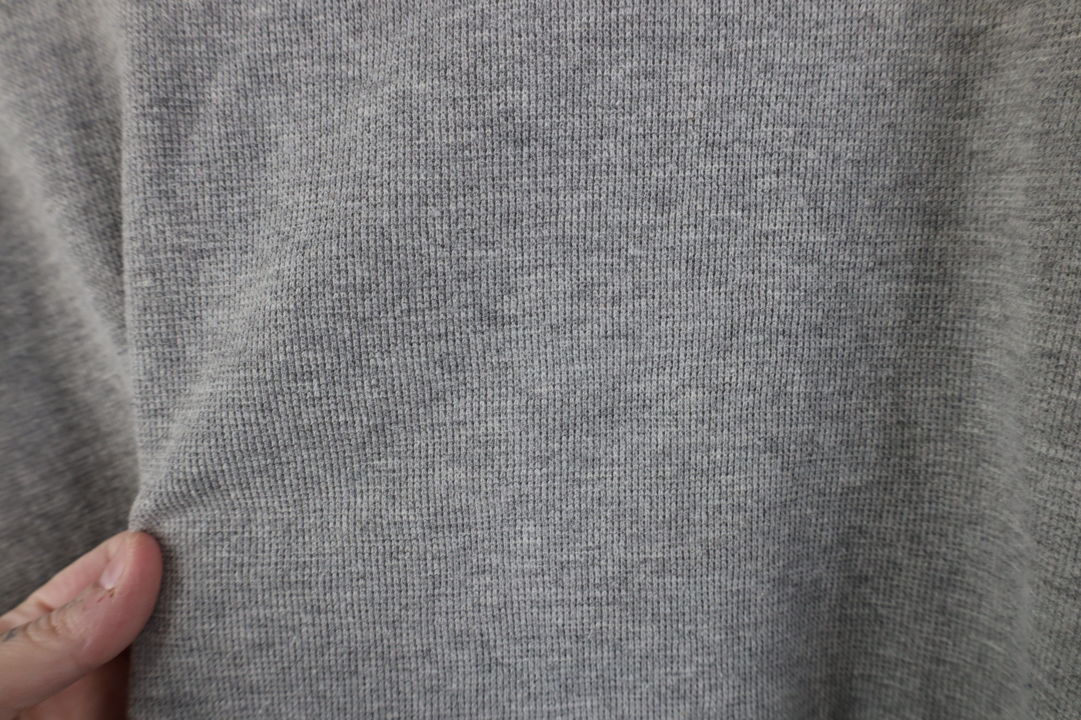 Vintage Vintage 90s Streetwear Waffle Knit Golf Polo Shirt Gray Size US L / EU 52-54 / 3 - 10 Thumbnail