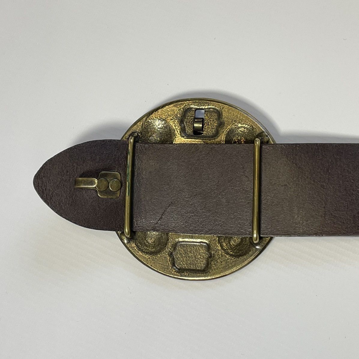 Dries Van Noten Early 2000s ‘Dagger Western’ Buckle Belt Size 32 - 12 Thumbnail