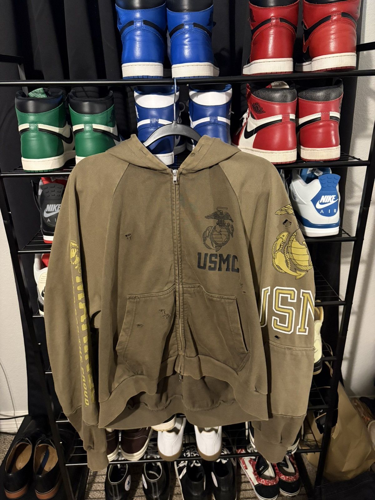 PROJECT G/R Project G/R 'Happiness' Zip Up Hoodie | Grailed