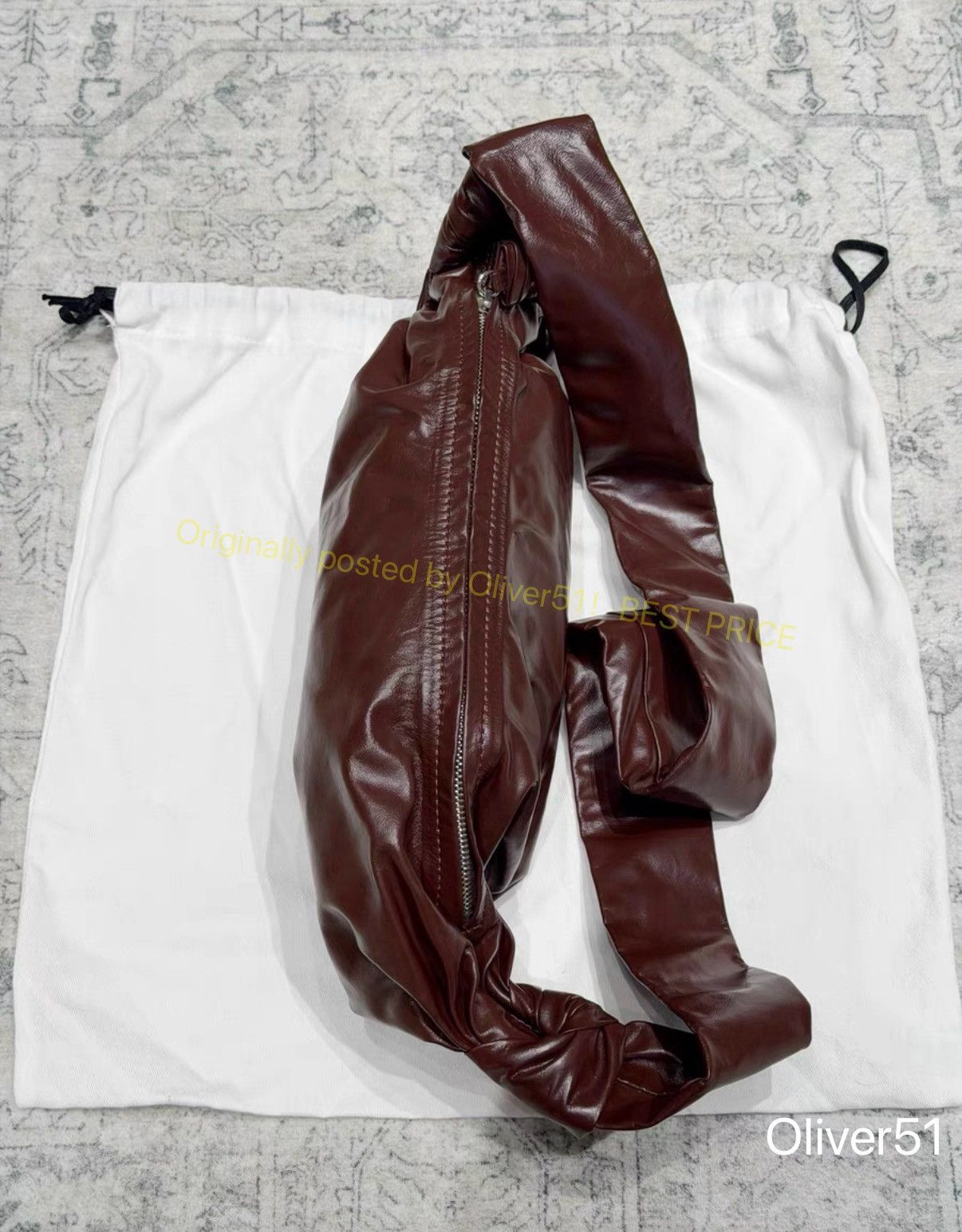 Lemaire Lemaire Walnut Croissant Crossbody Bag KKKK102609 Size ONE SIZE - 5 Thumbnail