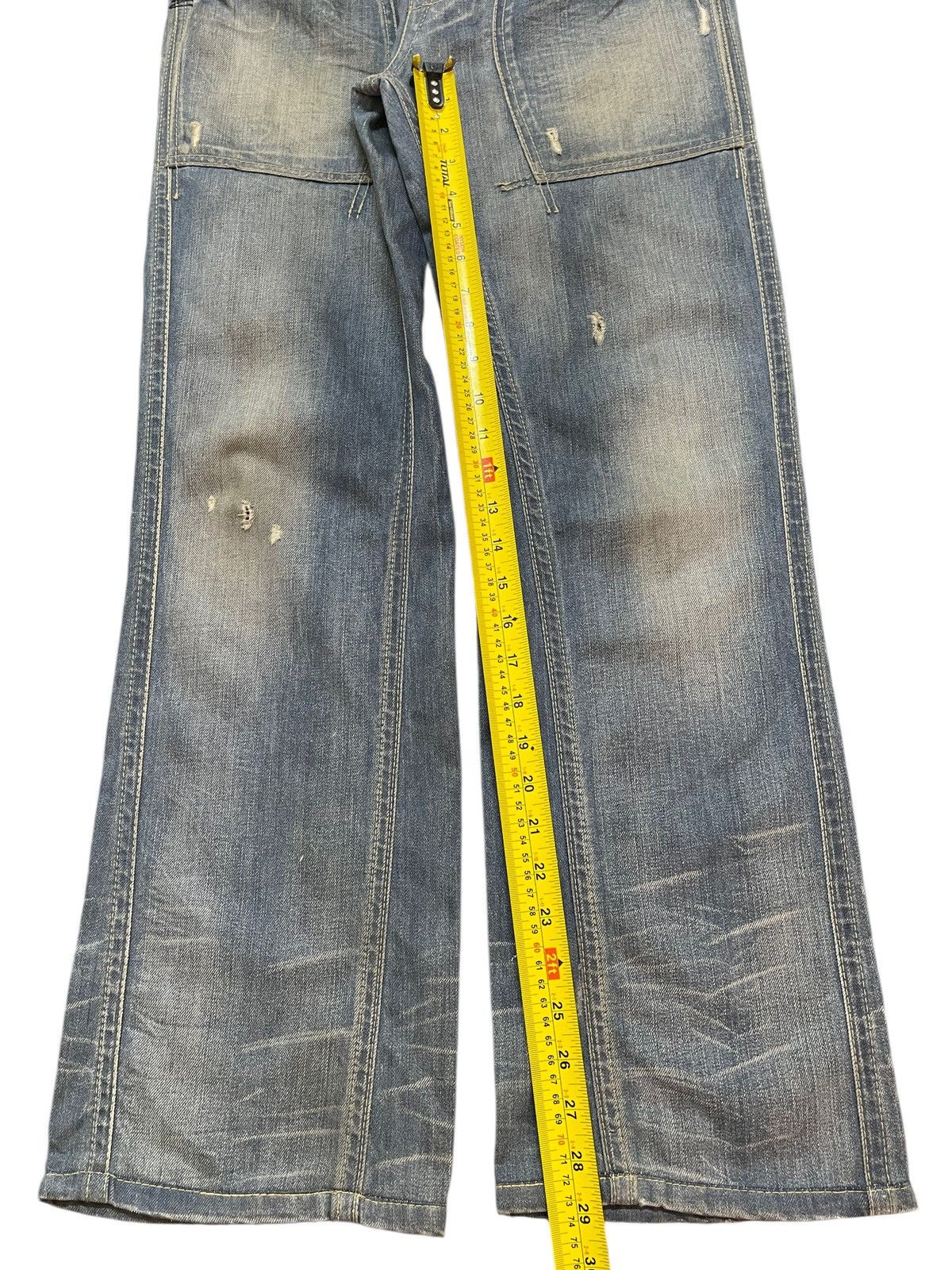 Replay Vintage Replay Blue Mud Wash Blue Faded Style Loose Jeans Size US 30 / EU 46 - 14 Thumbnail