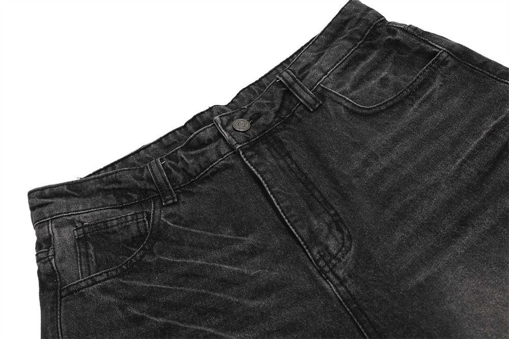 Japanese Brand × Jean Street retro distressed punk wide-leg casual straight jeans Size US 32 / EU 48 - 4 Thumbnail