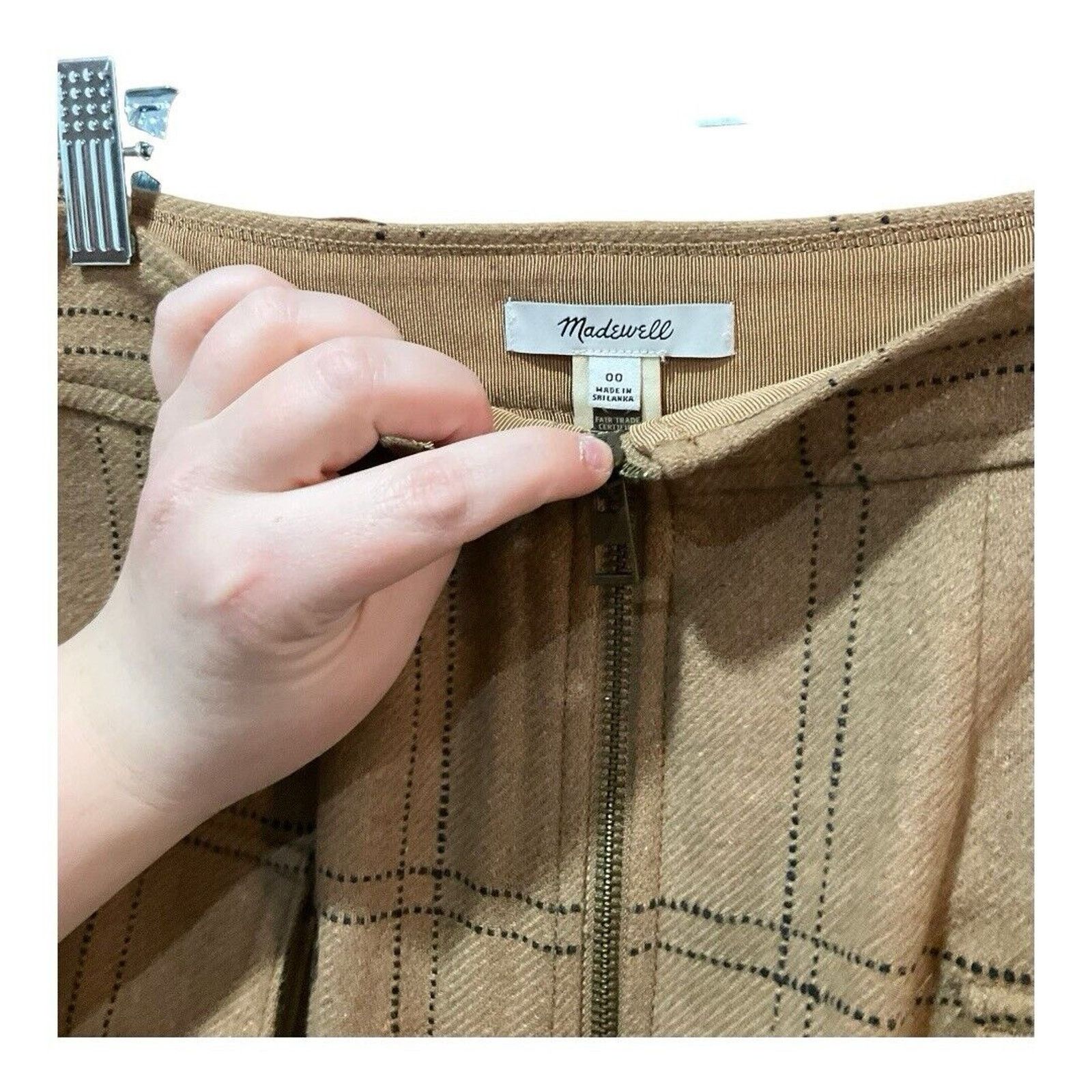 Madewell Madewell Curvy (Re)sourced Zip-Front Mini Skirt Size 24" / US 00 / IT 34 - 6 Thumbnail