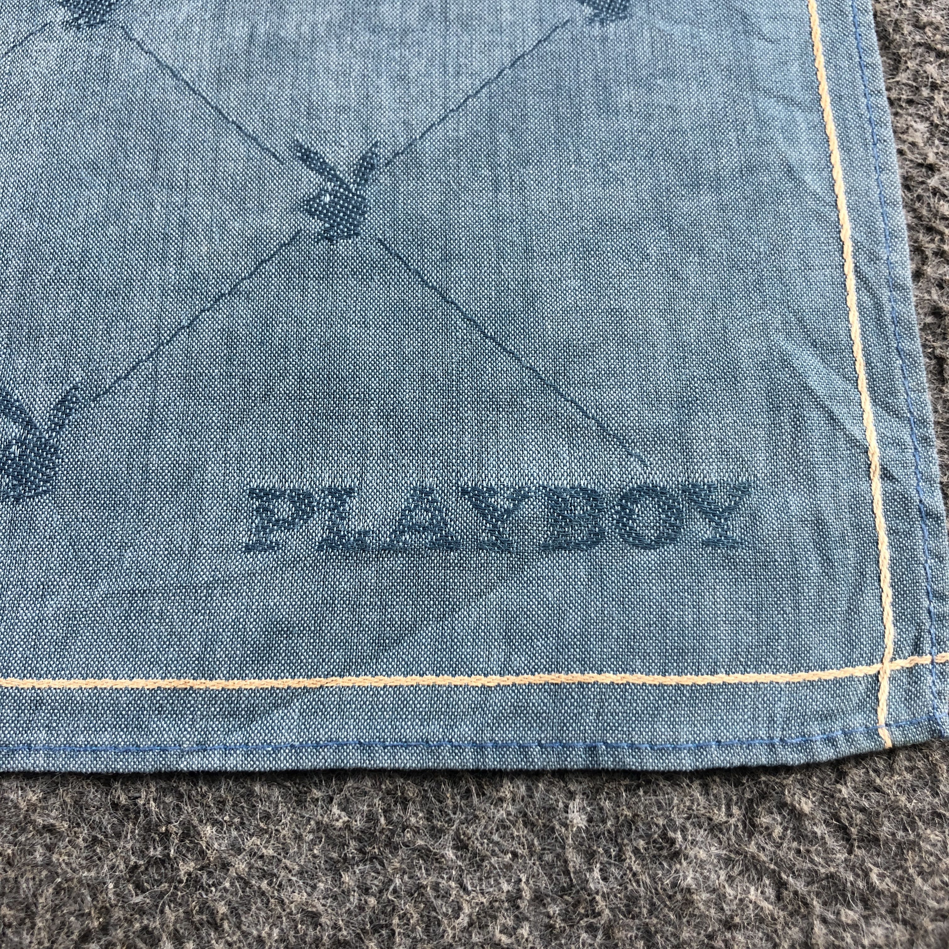 Playboy × Vintage Playboy Handkerchief Neckerchief Bandana H2630 Size ONE SIZE - 3 Thumbnail