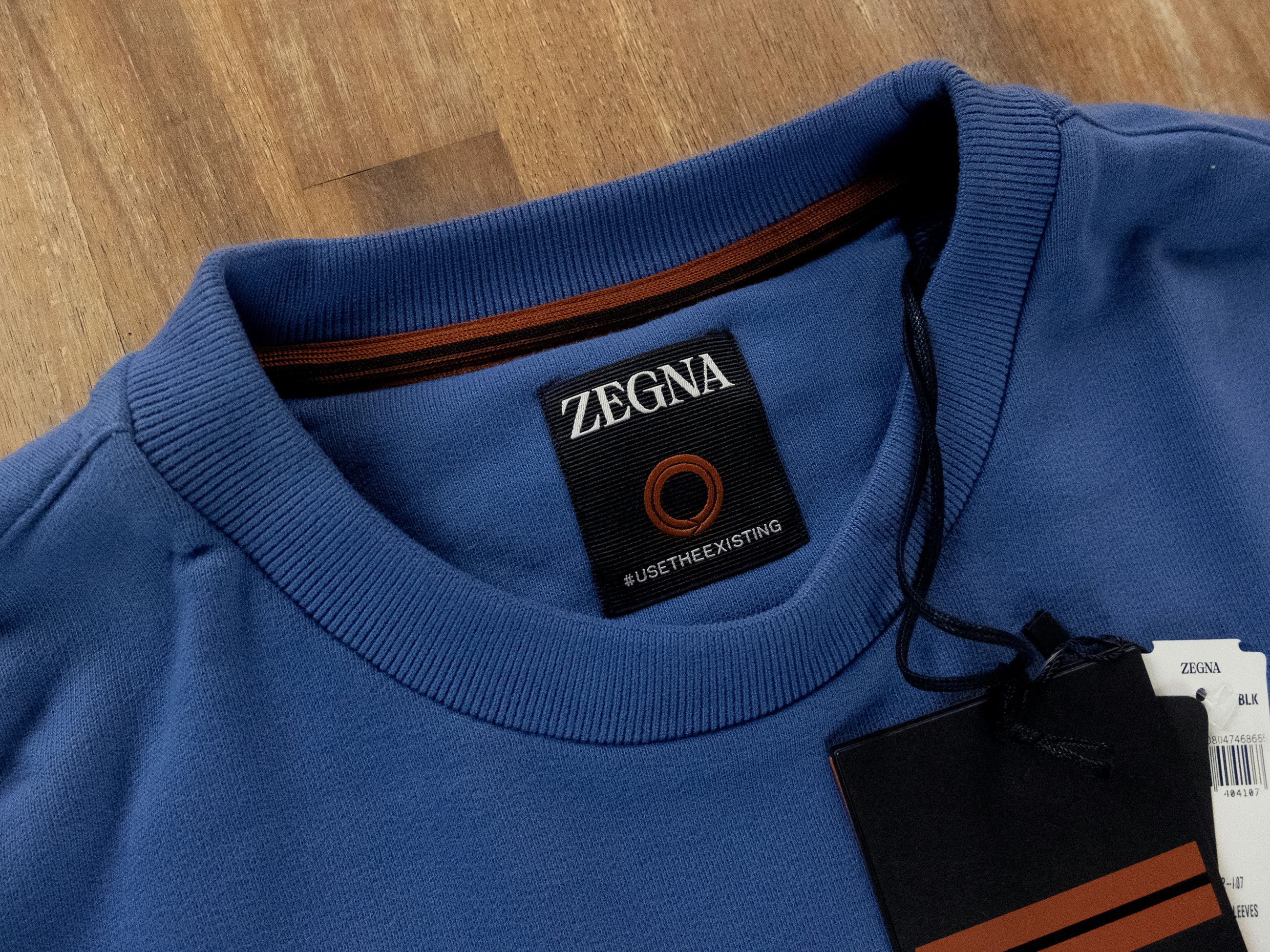 Ermenegildo Zegna ZEGNA UseThe Existing blue regular fit sweatshirt XL / 54 Size US XL / EU 56 / 4 - 5 Thumbnail