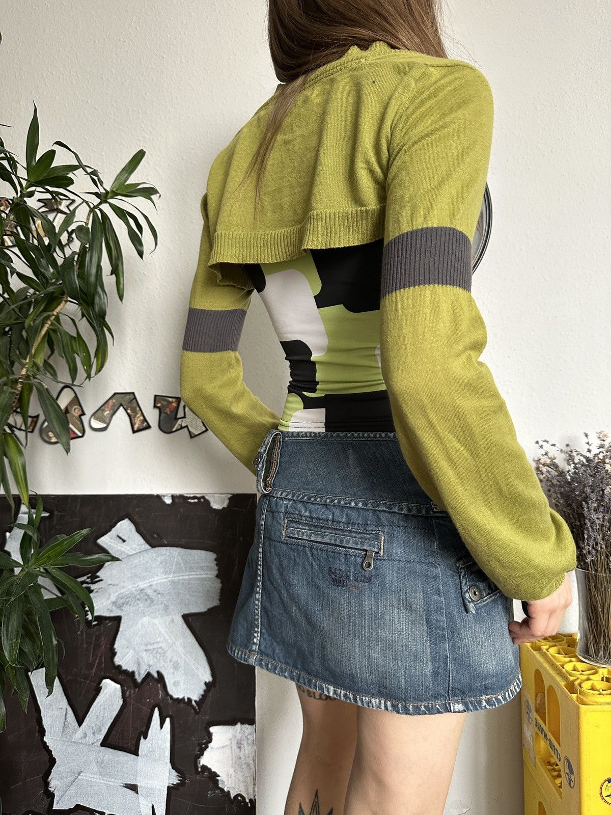 Designer × Japanese Brand SkunkFunk Bolero Cropped Flared Bell Sleeves y2k Size ONE SIZE - 4 Thumbnail
