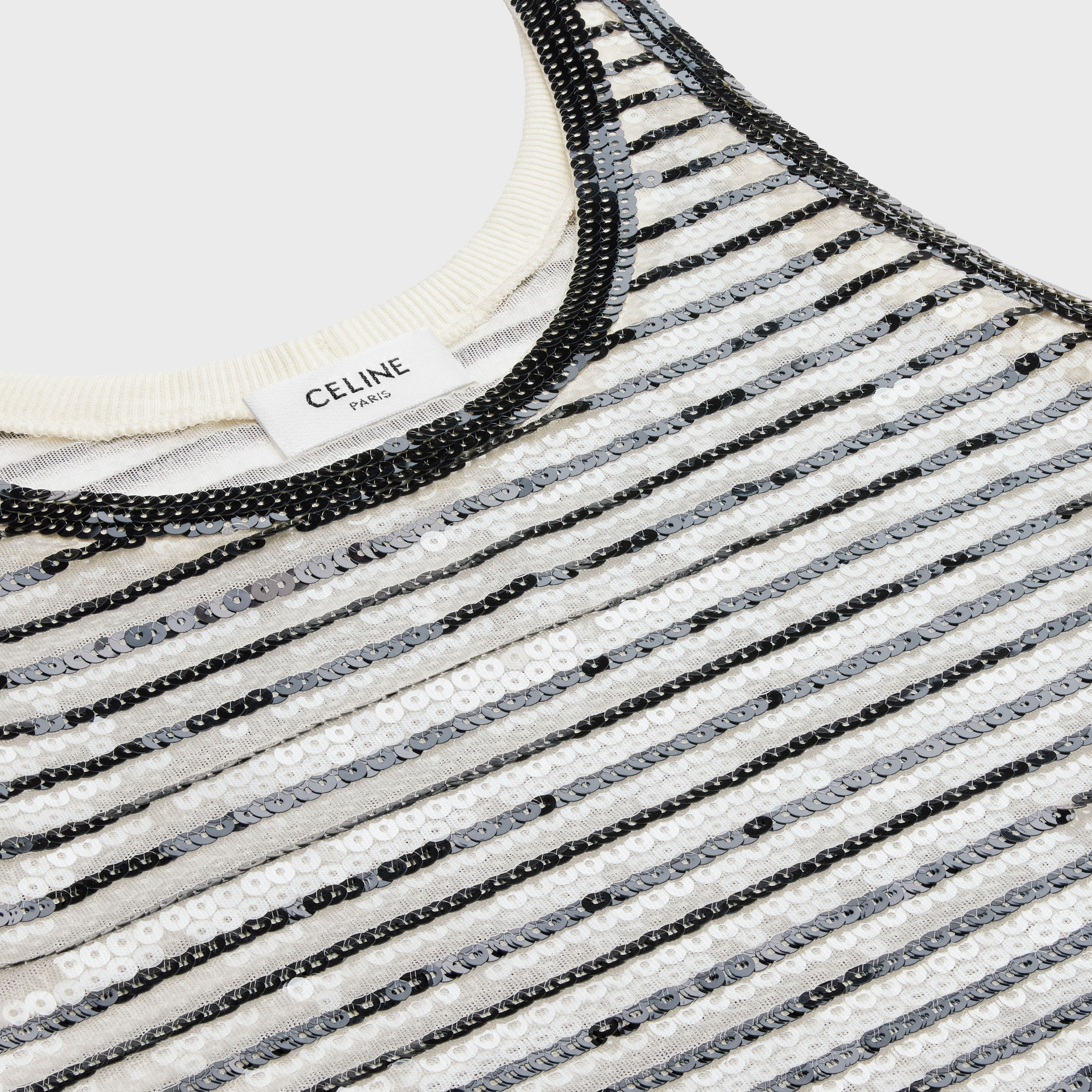 Celine o1y0725 Tank Top in Black/White Size S / US 4 / IT 40 - 3 Thumbnail