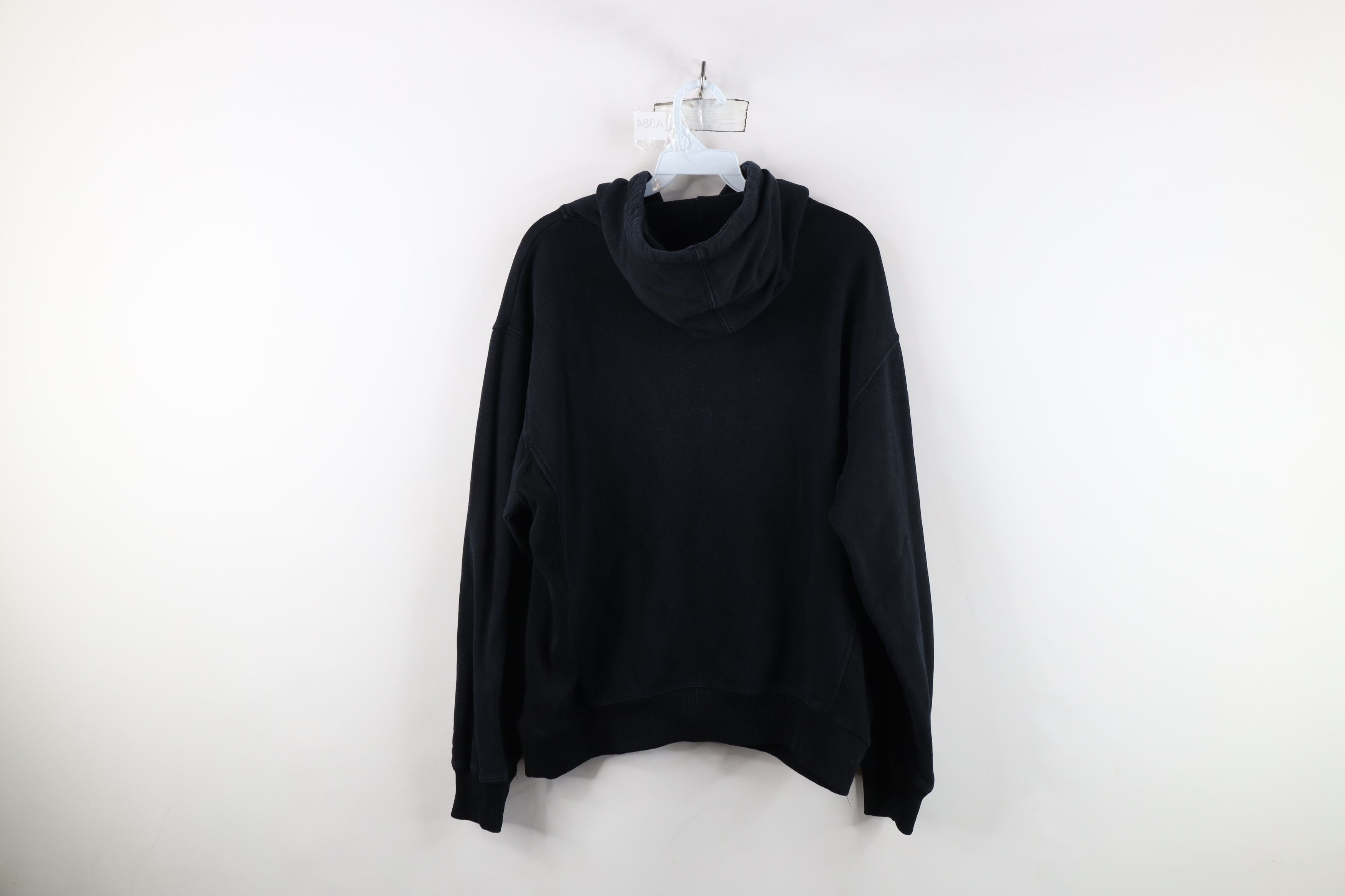 Vintage Vintage 90s Y2K Streetwear Blank Hoodie Sweatshirt Black Size US L / EU 52-54 / 3 - 12 Thumbnail