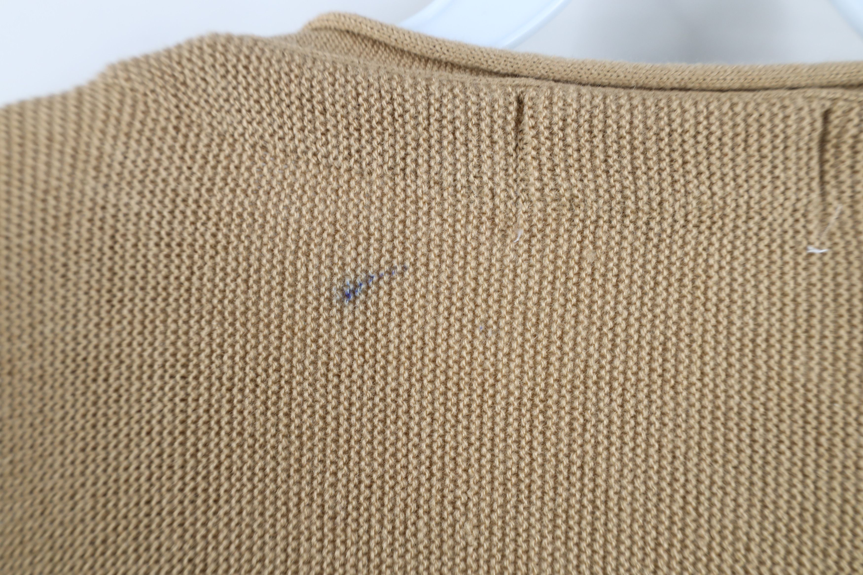 Vintage Vintage 90s Streetwear Kurt Cobain Cardigan Sweater Khaki Size US XXL / EU 58 / 5 - 7 Thumbnail