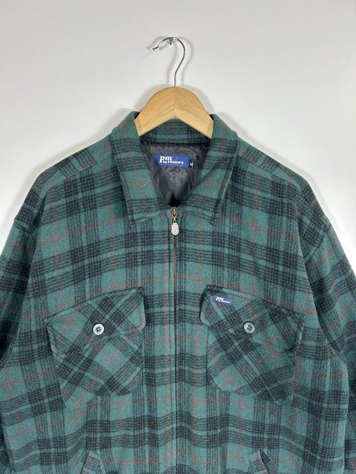 Flannel × PERSON'S × Vintage ⚡️Vintage Pm By Person’s Flannel Zipper Shirt Jacket Size US M / EU 48-50 / 2 - 4 Thumbnail
