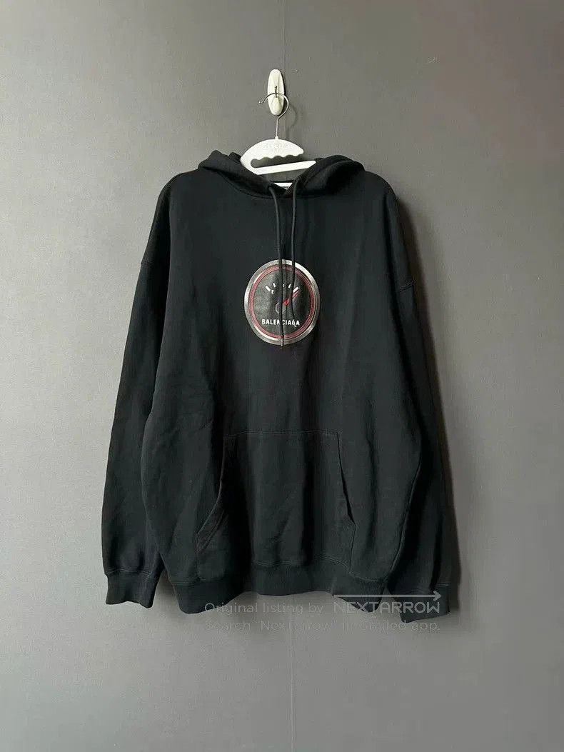 Balenciaga Logo Patch Hoodie.