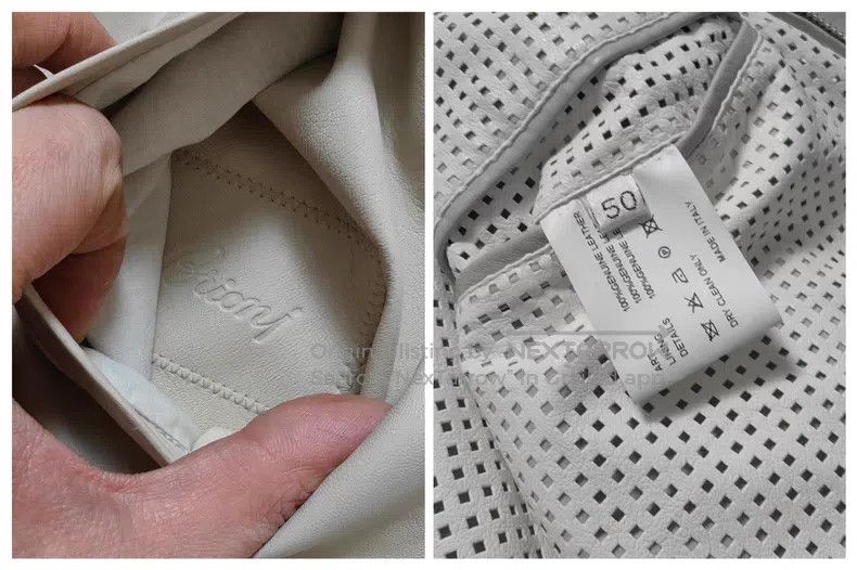Brioni Brioni Double-faced reversible hollowed-out leather jacket Size US M / EU 48-50 / 2 - 9 Thumbnail