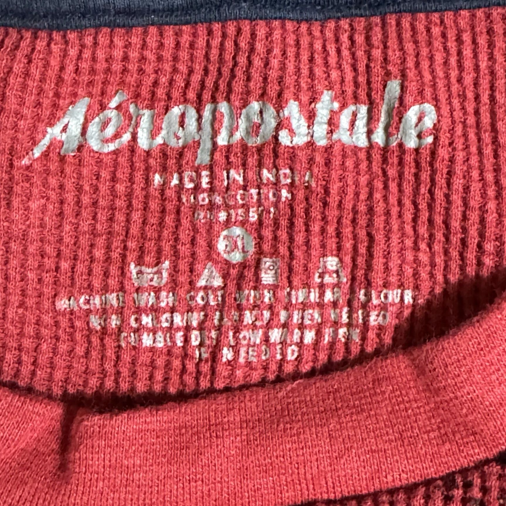 Vintage Aéropostale Sweater Mens XL Grunge Distressed Ribbed Thermal Y2K Streetwear Shirt Size US XL / EU 56 / 4 - 5 Thumbnail