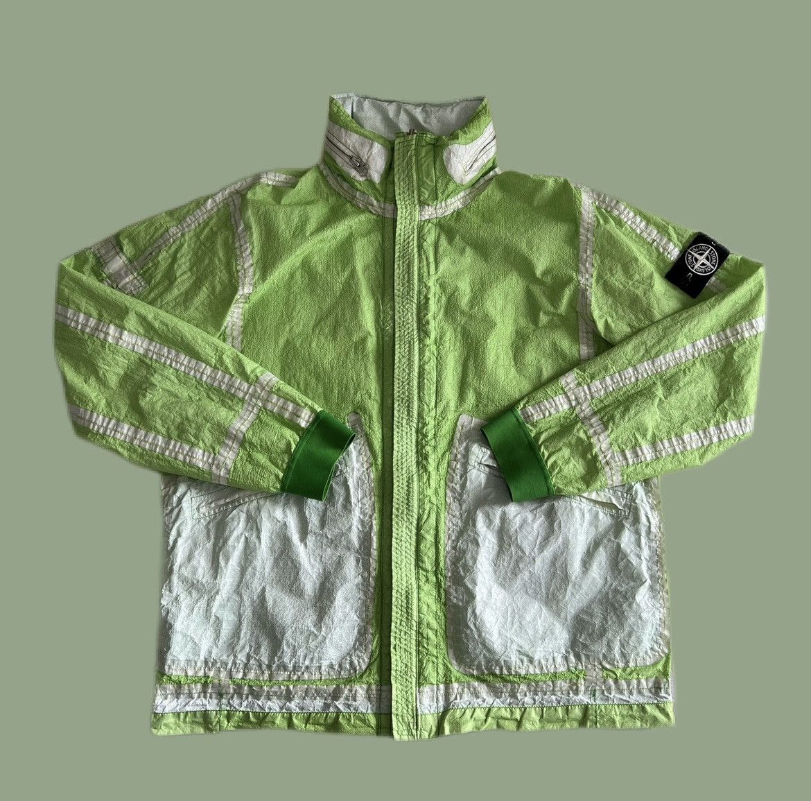 image of Stone Island Prototype 02 in Green/White, Men's (Size Large)