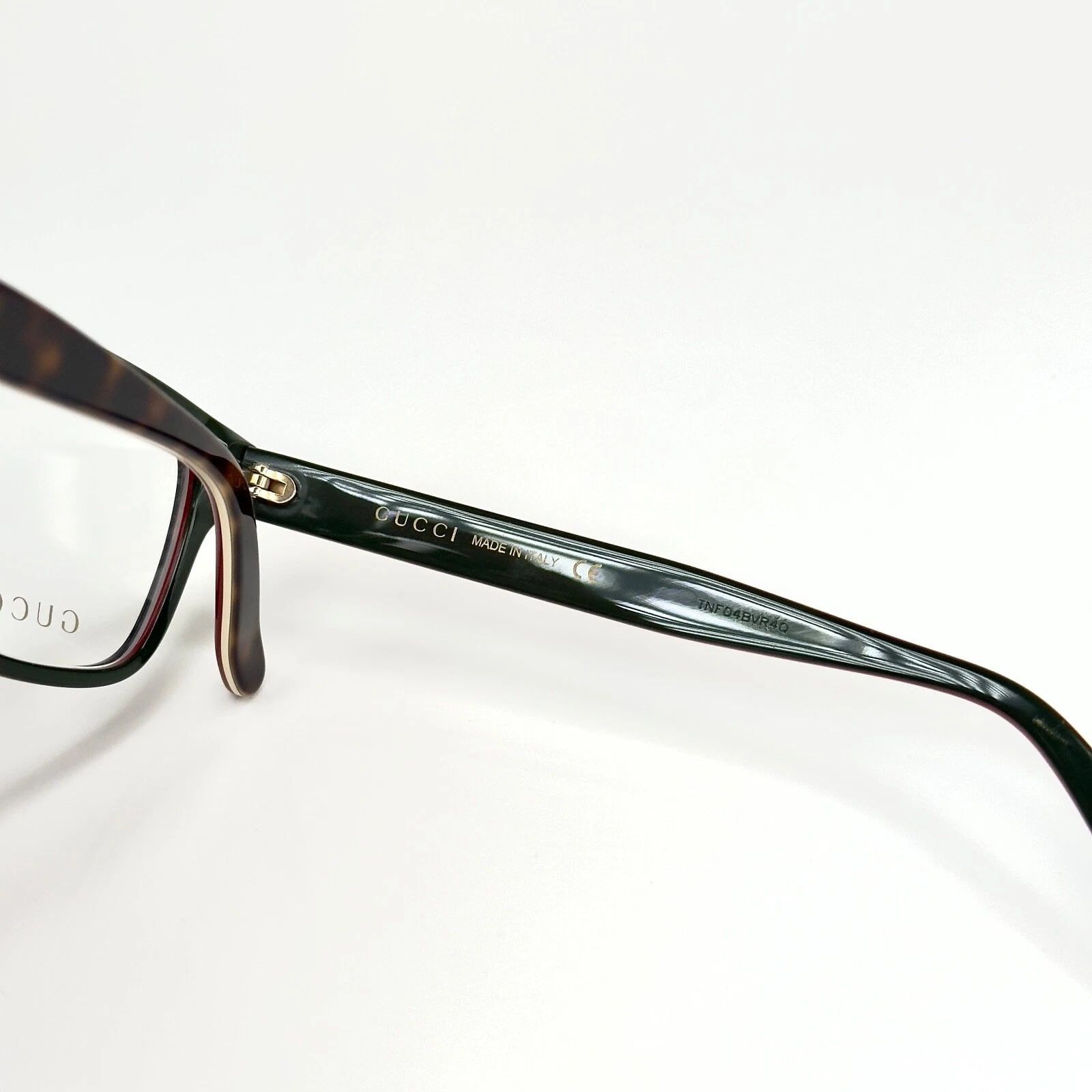 Gucci GUCCI GG0272O 0272 Havana Web Green Red Unisex Eyeglasses Size ONE SIZE - 2 Thumbnail