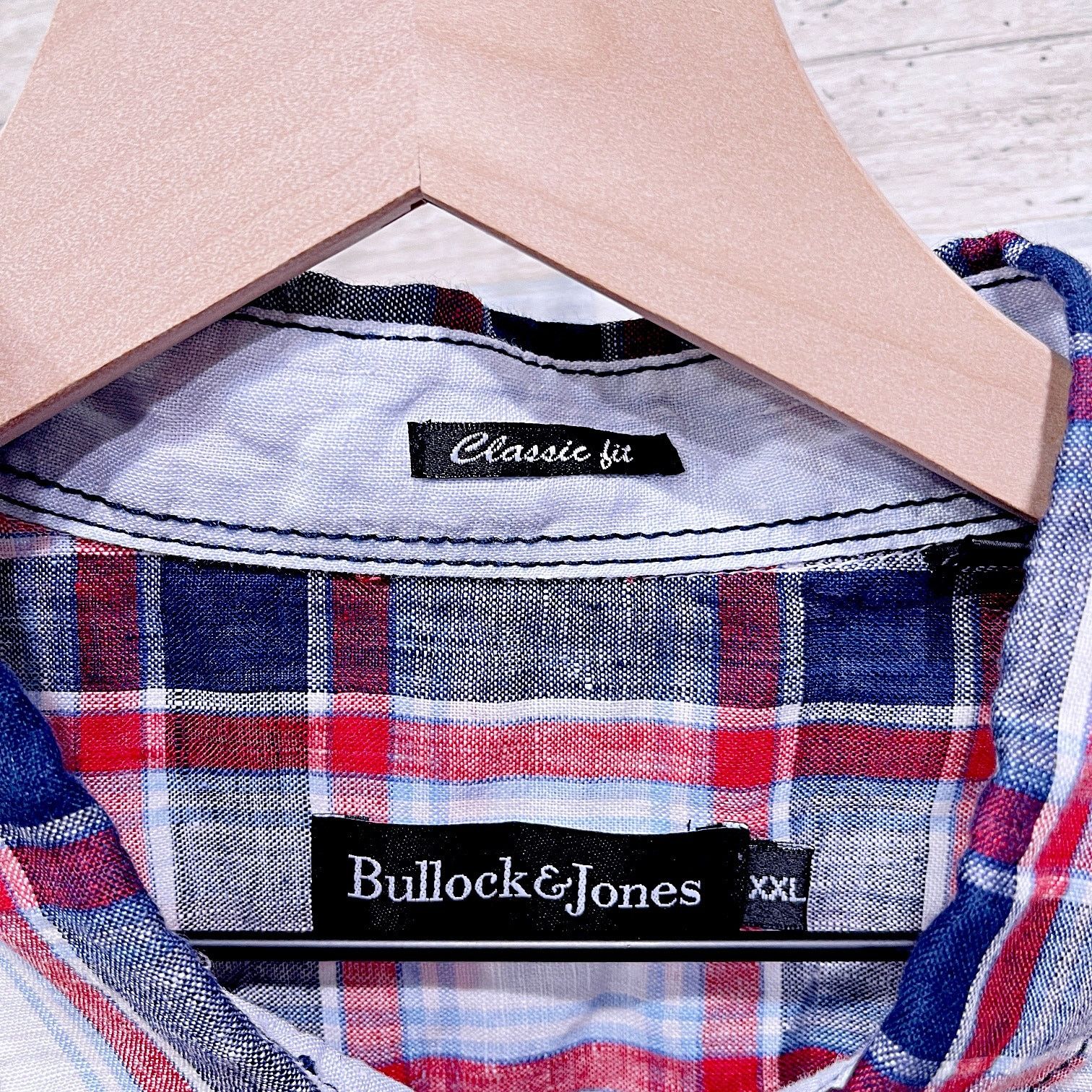 Bullock & Jones Bullock & Jones 100% Linen Sport Shirt Plaid Mens XXL Size US XXL / EU 58 / 5 - 5 Thumbnail