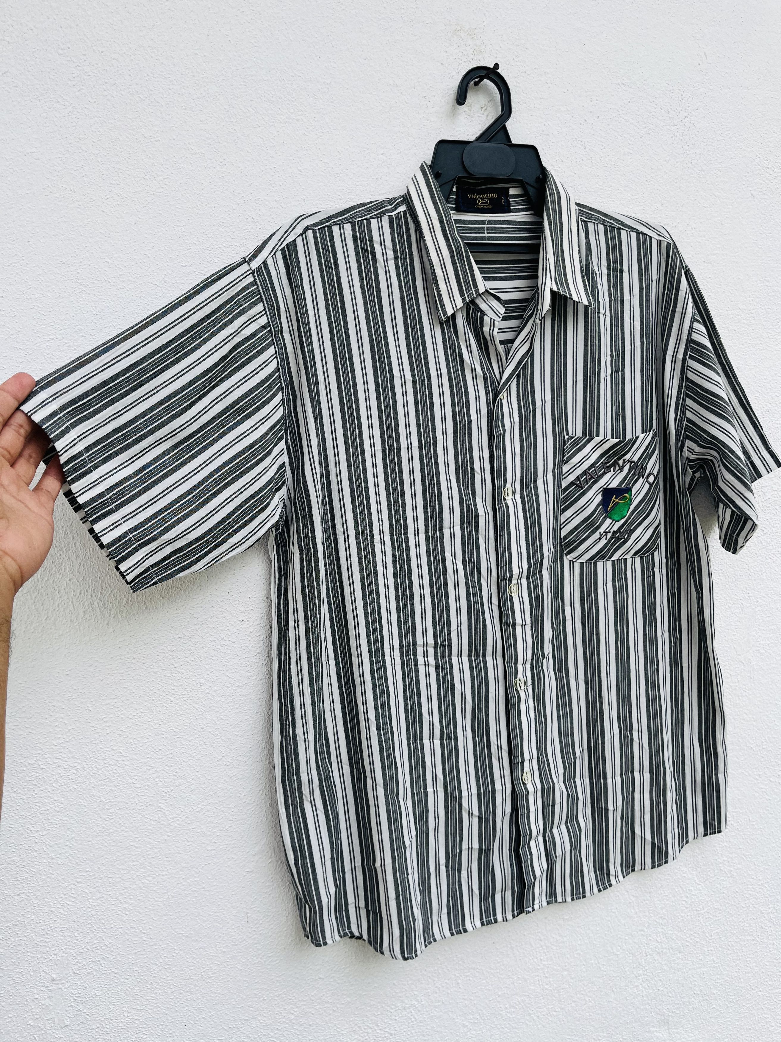Valentino × Vintage Vintage Valentino Striped Japanese Designer Fashion Style Size US L / EU 52-54 / 3 - 4 Thumbnail