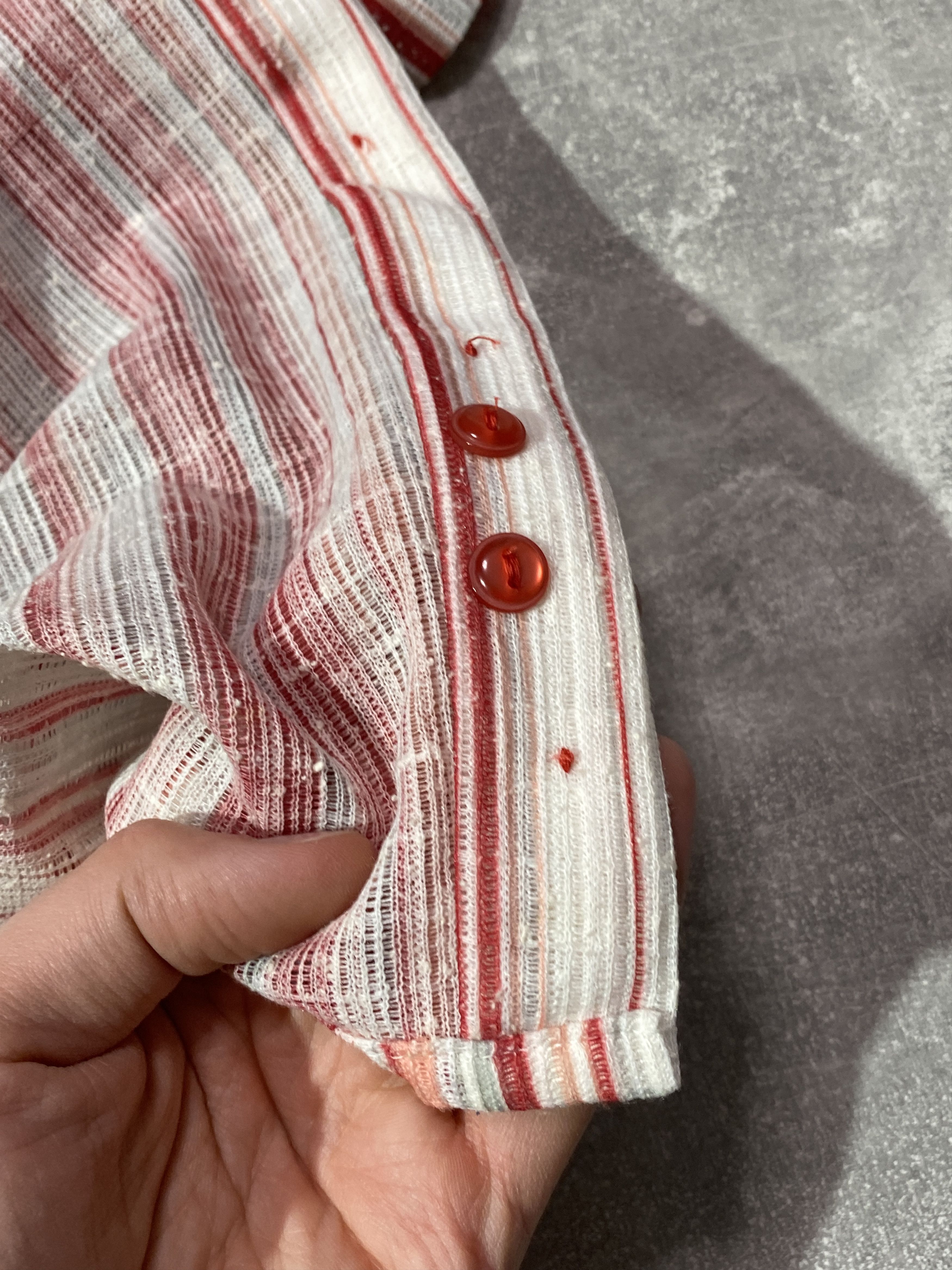 Vintage Vintage 90s striped button shirt Size US S / EU 44-46 / 1 - 8 Thumbnail