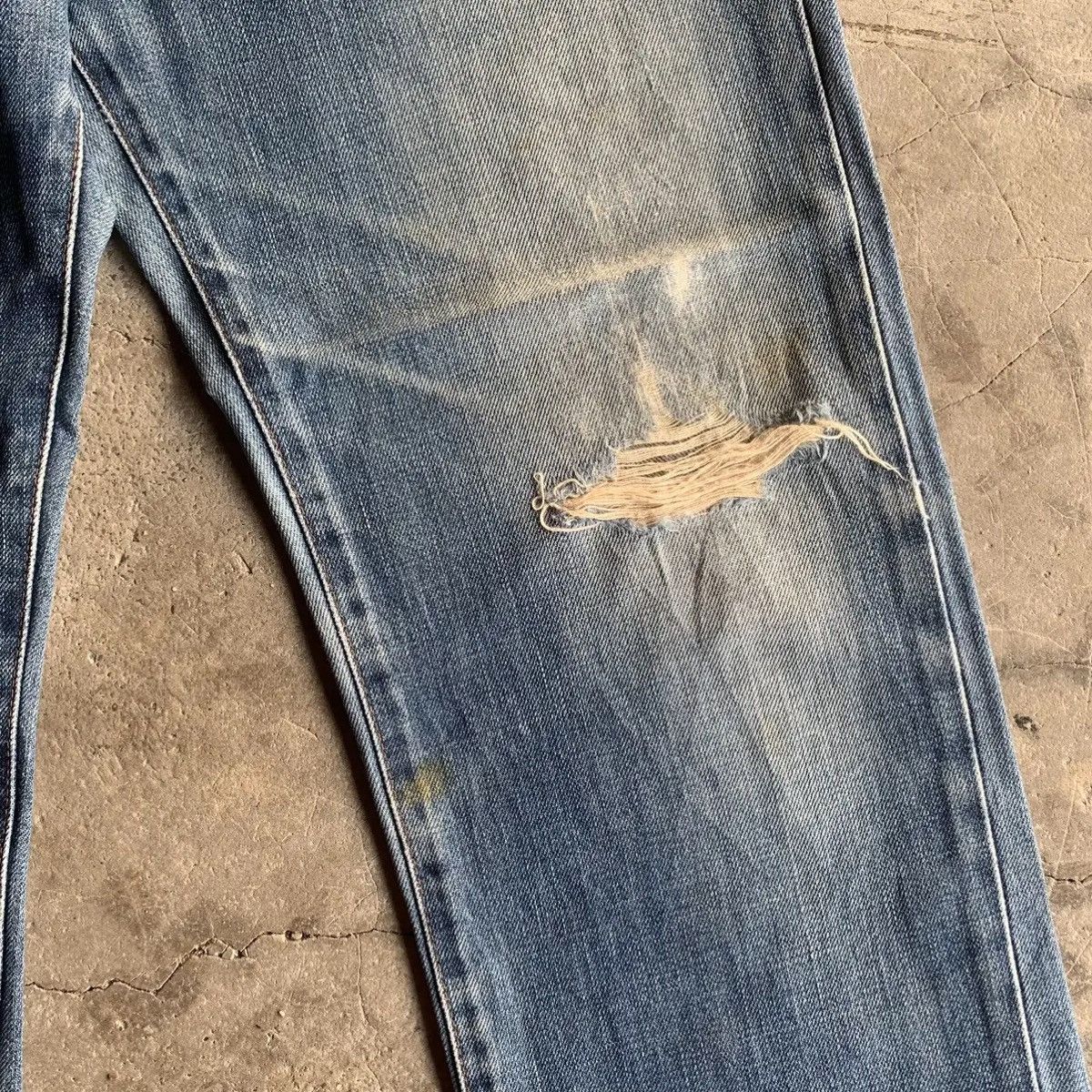 Edwin DISTRESSED! Vtg Edwin 503 RegularFit Blue Wash Jeans Pants Size US 30 / EU 46 - 8 Thumbnail