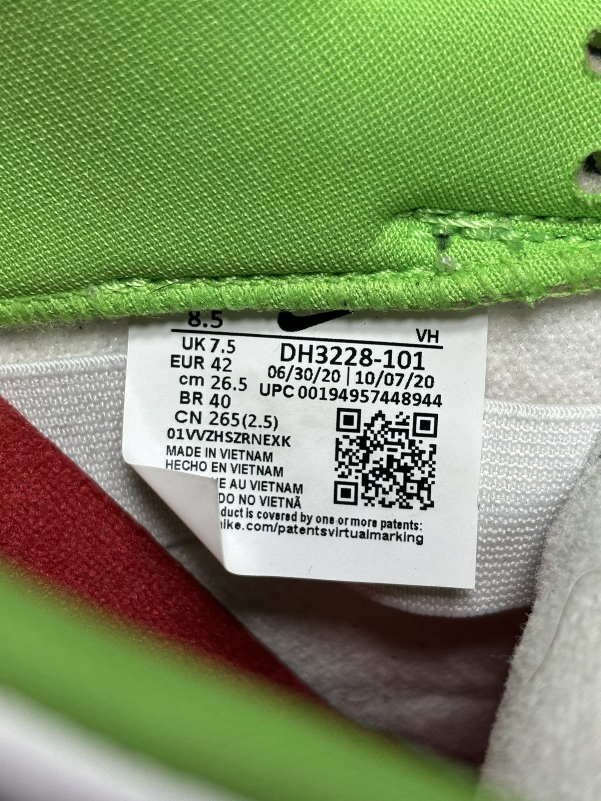 Nike SB × Supreme Nike sb supreme stars mean green 2021 Size US 8.5 / EU 41-42 - 11 Thumbnail