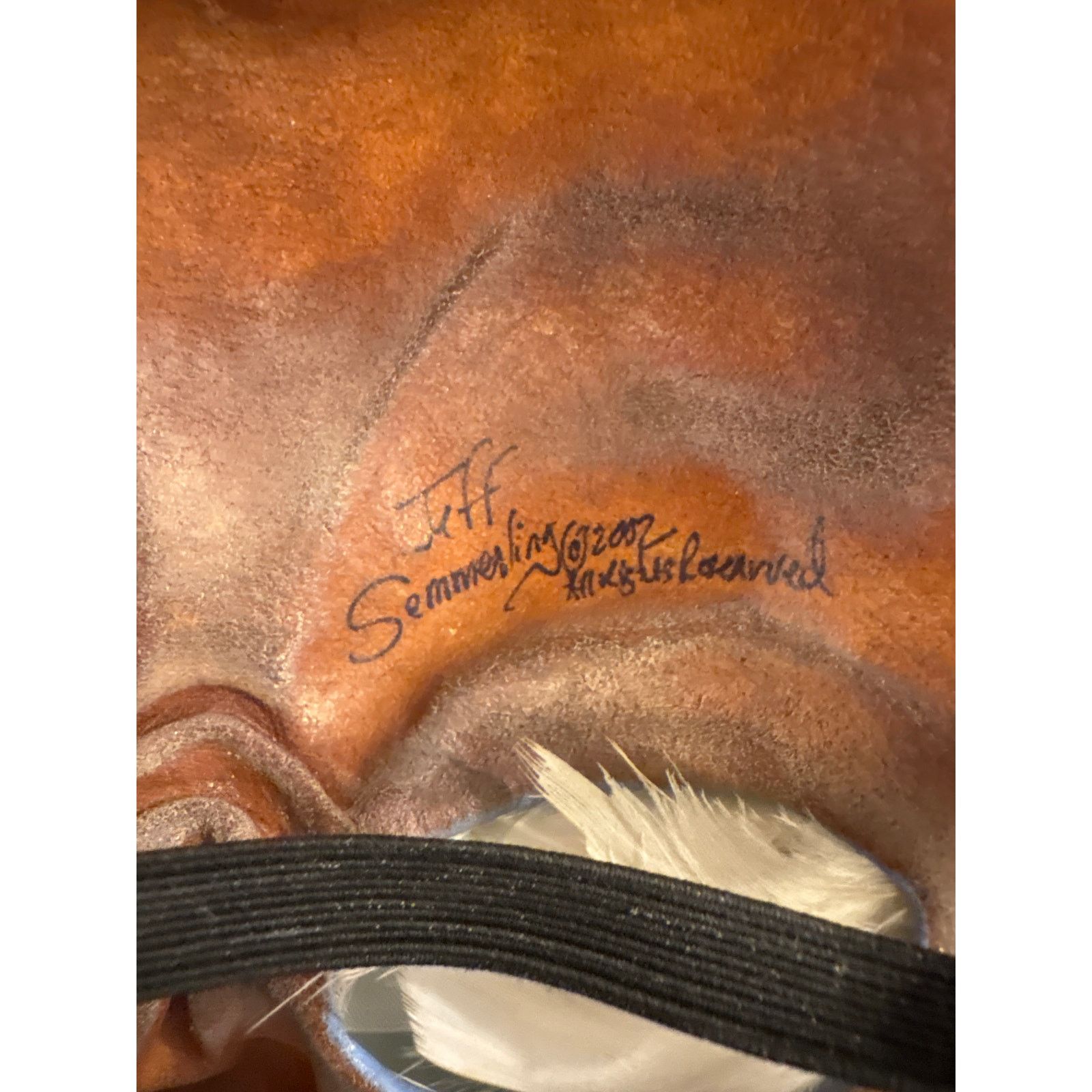 Handmade Y2K Vtg authentic Jeff Semmerling handmade leather mask Size ONE SIZE - 5 Thumbnail