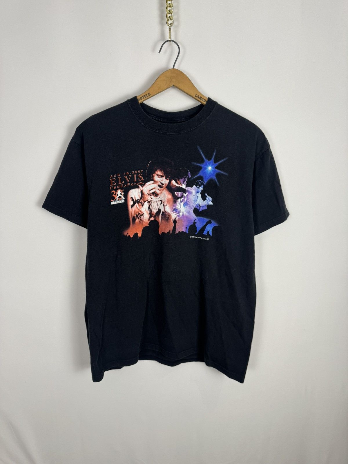 Anvil 2000s Elvis Graphic Shirt 30th Anniversary Size US L / EU 52-54 / 3 - 1 Thumbnail