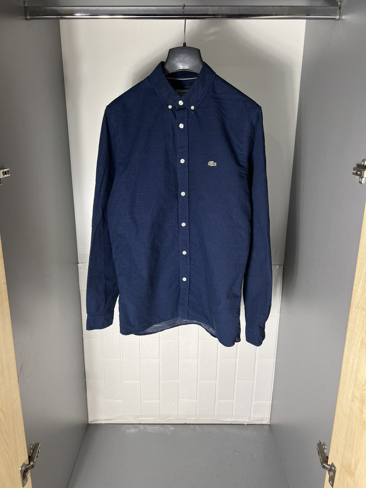 Lacoste × Vintage VERY RARE LACOSTE CLASSIC DESIGNER LONG SLLEVE SHIRT LUXURY Size US M / EU 48-50 / 2 - 1 Thumbnail