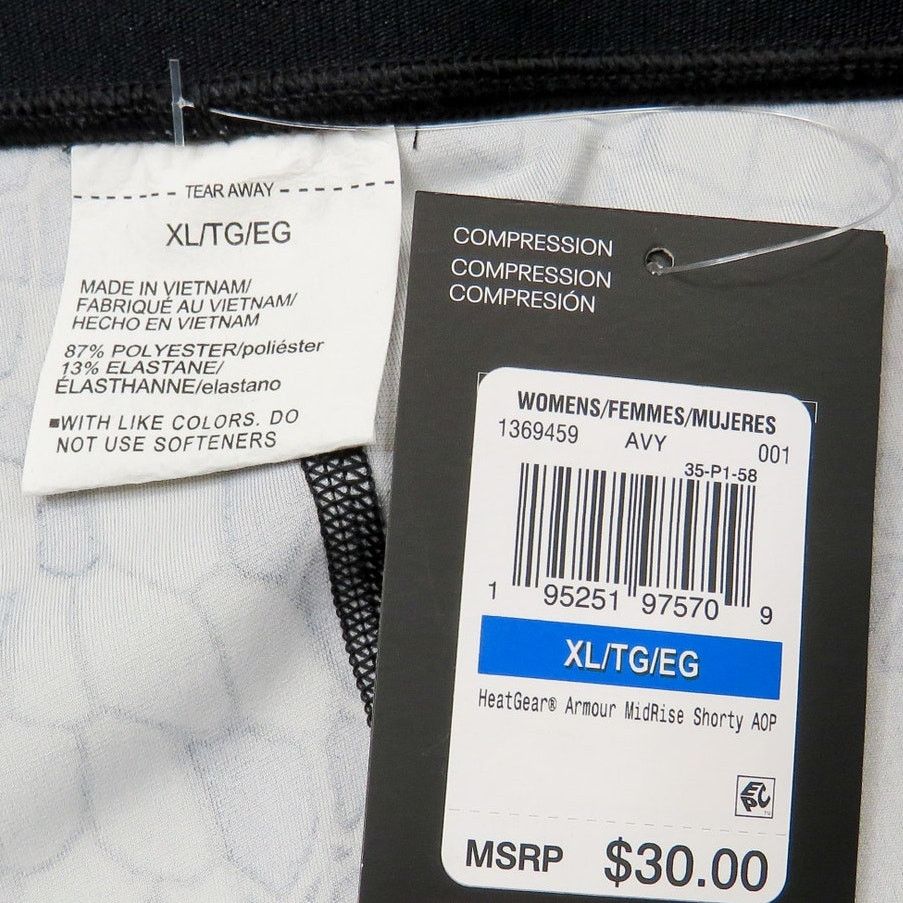Under Armour Under Armour HeatGear Mid-Rise Shorty Shorts Compression XL Size 32" / US 10 / IT 46 - 6 Thumbnail