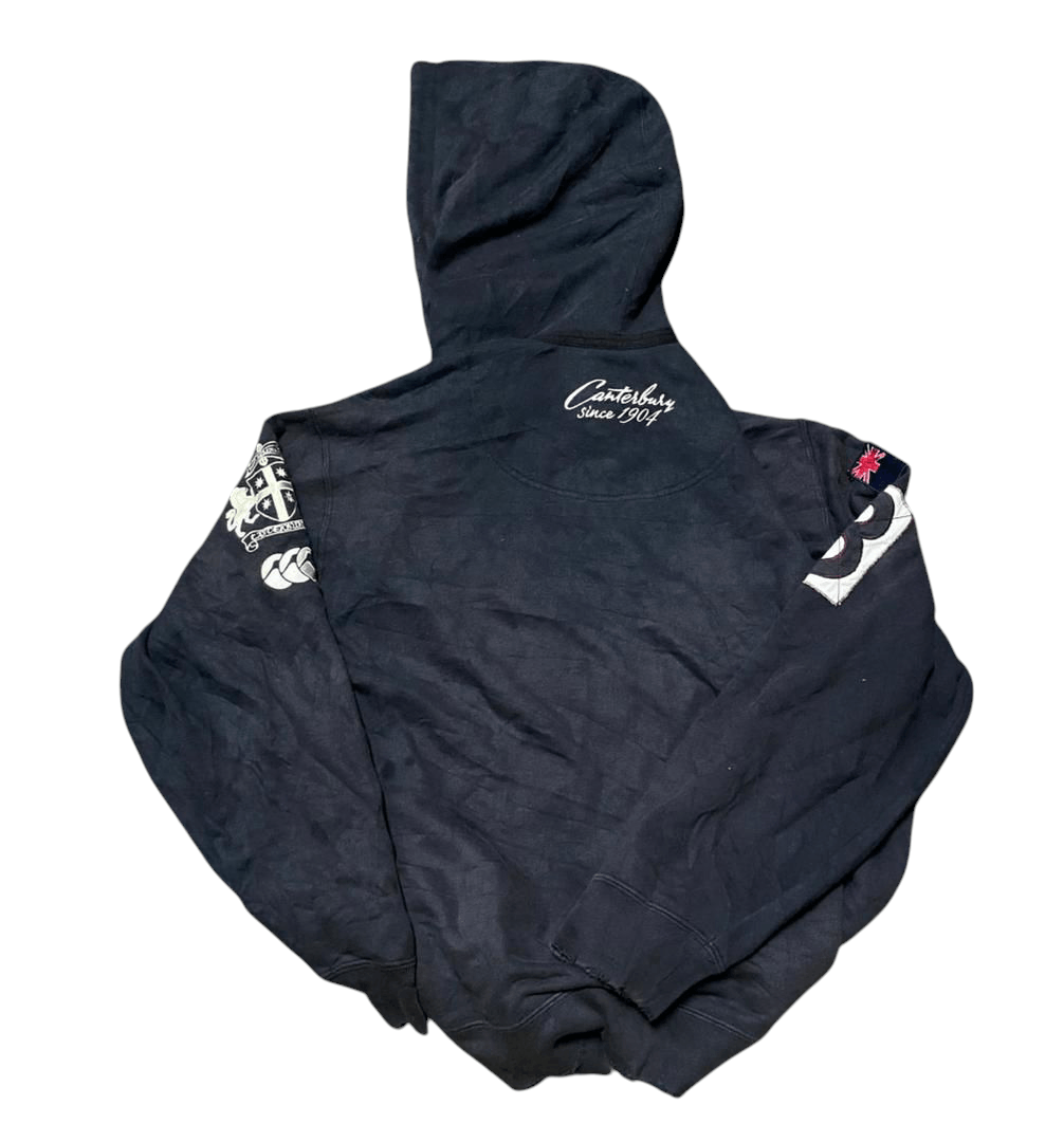 Japanese Brand Canterbury of New Zealand Distessed Zipper Hoodie Size US L / EU 52-54 / 3 - 3 Thumbnail