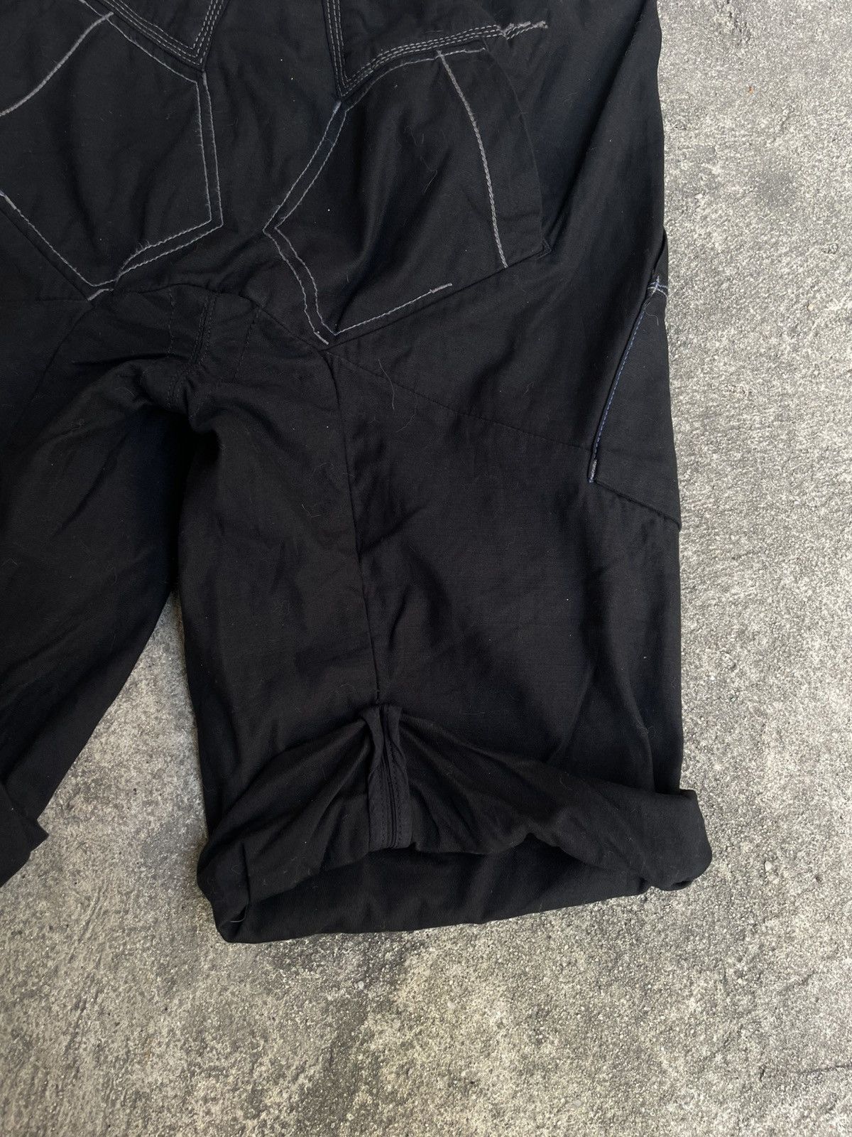 Marithe + Francois Girbaud Marithe & Francois Girbaud Drop Crotch Avant-garde Shorts Size 28" / US 6 / IT 42 - 7 Thumbnail