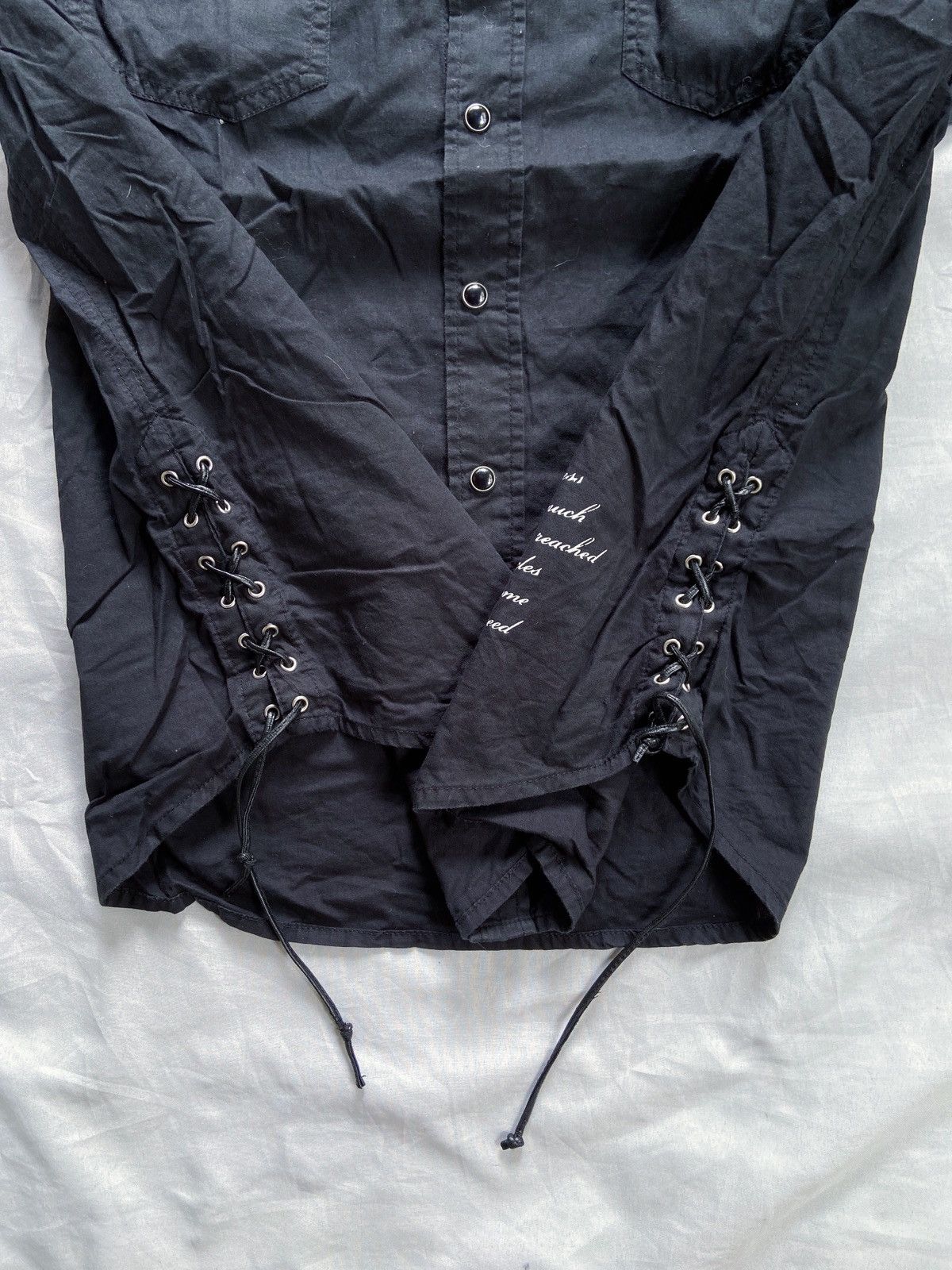 14th Addiction MODE MODO JAPANESE PUNK POEM BUTTON UP SHIRT Size US M / EU 48-50 / 2 - 3 Thumbnail