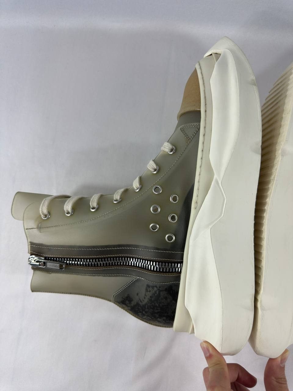 Rick Owens Drkshdw Rick Owens DRKSHDW Abstract High 'Transparent' Size US 8 / EU 41 - 11 Thumbnail