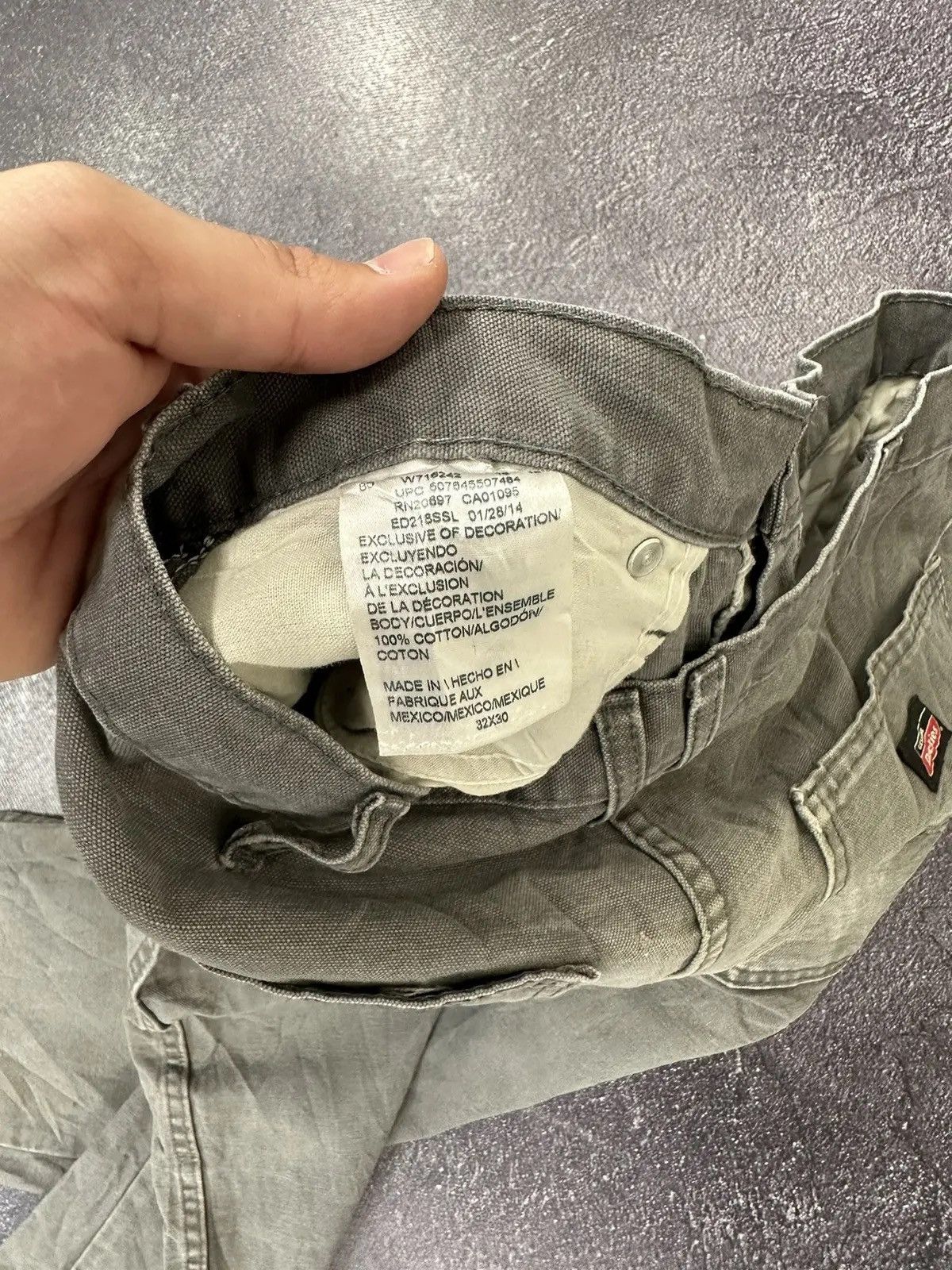 Dickies × Vintage Vintage Dickies USA Faded Gray Work Hype Pants Jeans Size US 32 / EU 48 - 11 Thumbnail