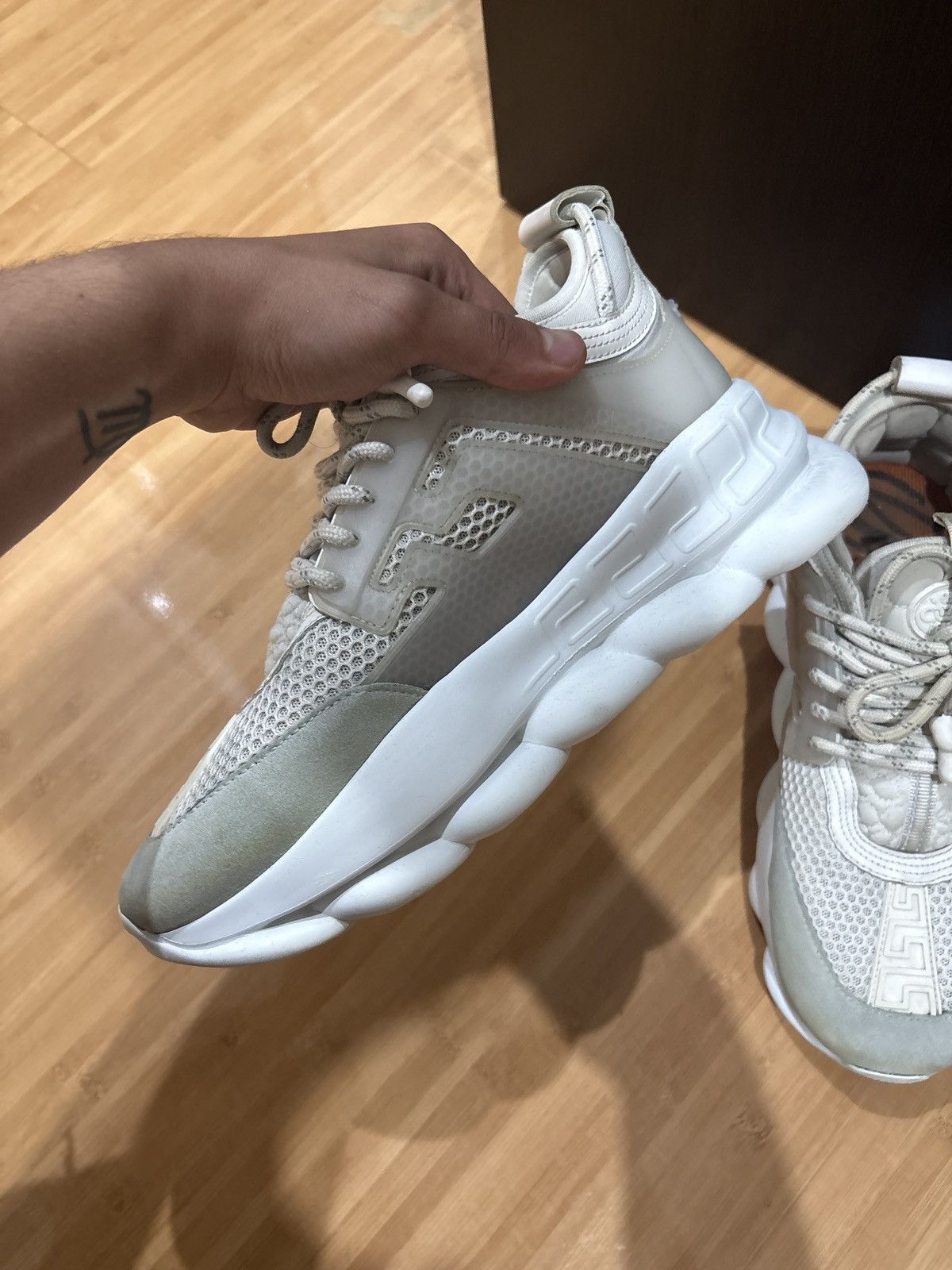 Versace Versace Chain Reaction Full White size 41 Size US 8 / EU 41 - 7 Thumbnail