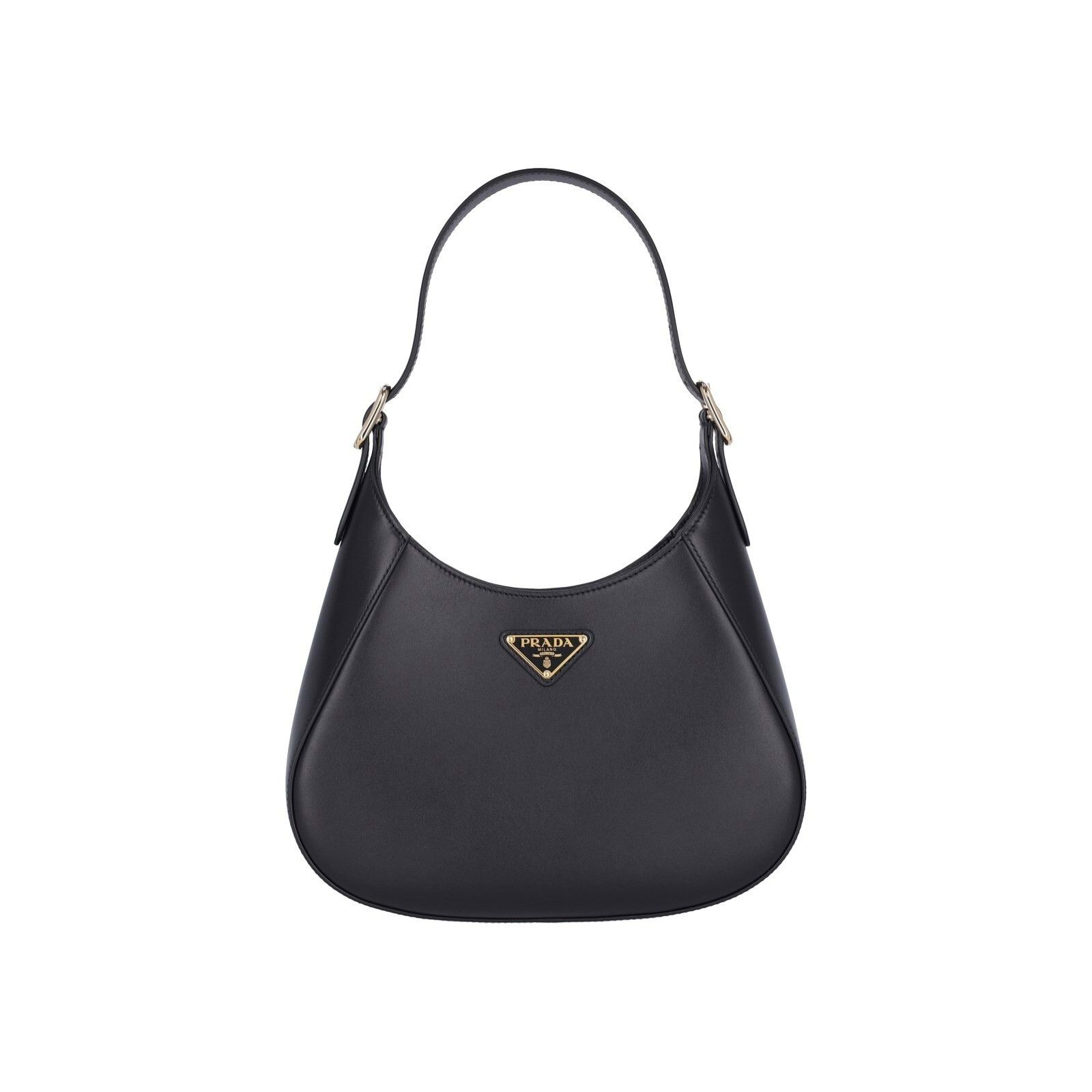 Prada PRADA Cleo Black Leather Shoulder Bag New And Authentic Size ONE SIZE - 1 Thumbnail