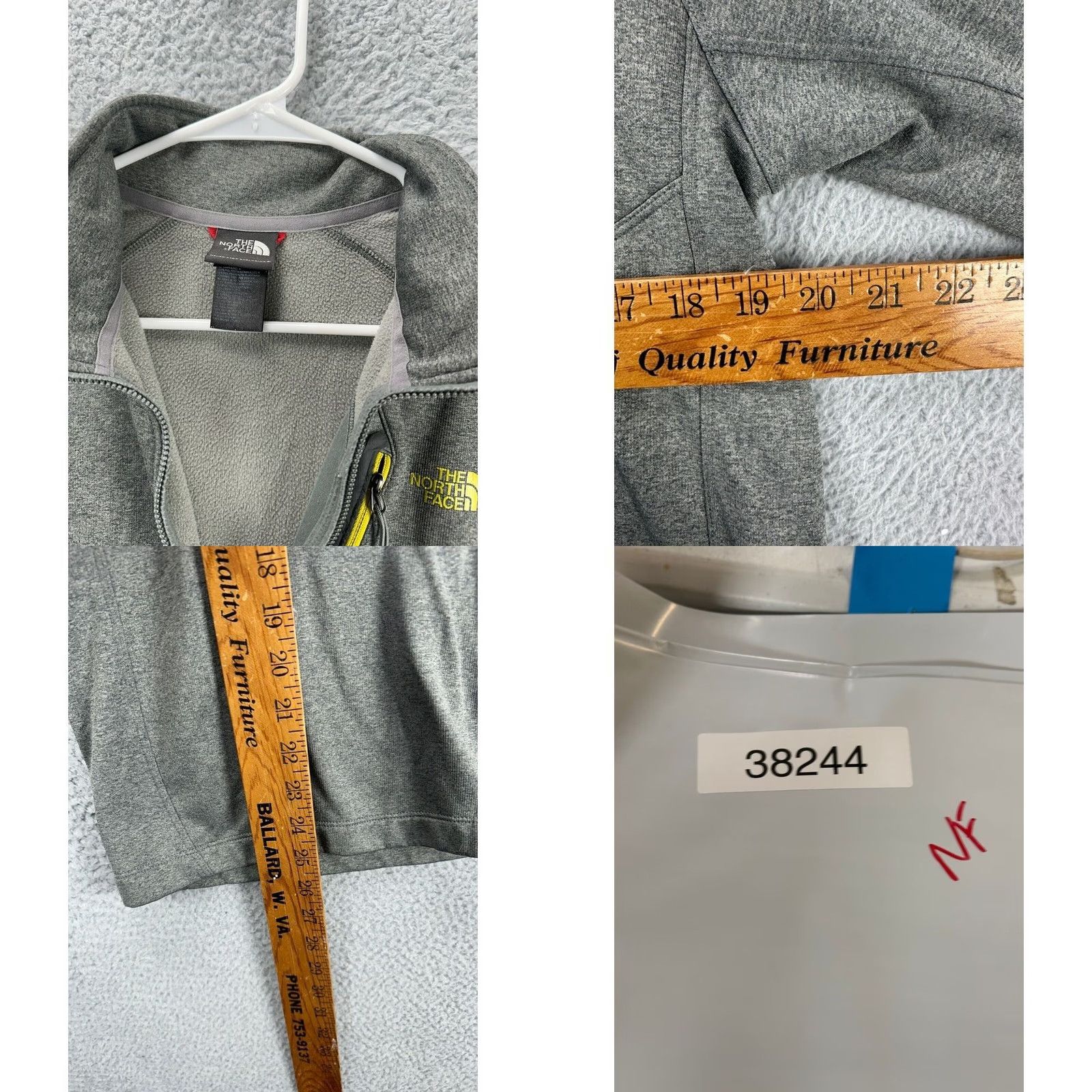 The North Face The North Face Pullover Jacket Adult Medium Grey Quarter Zip Outdoor Casual Mens Size US M / EU 48-50 / 2 - 8 Thumbnail